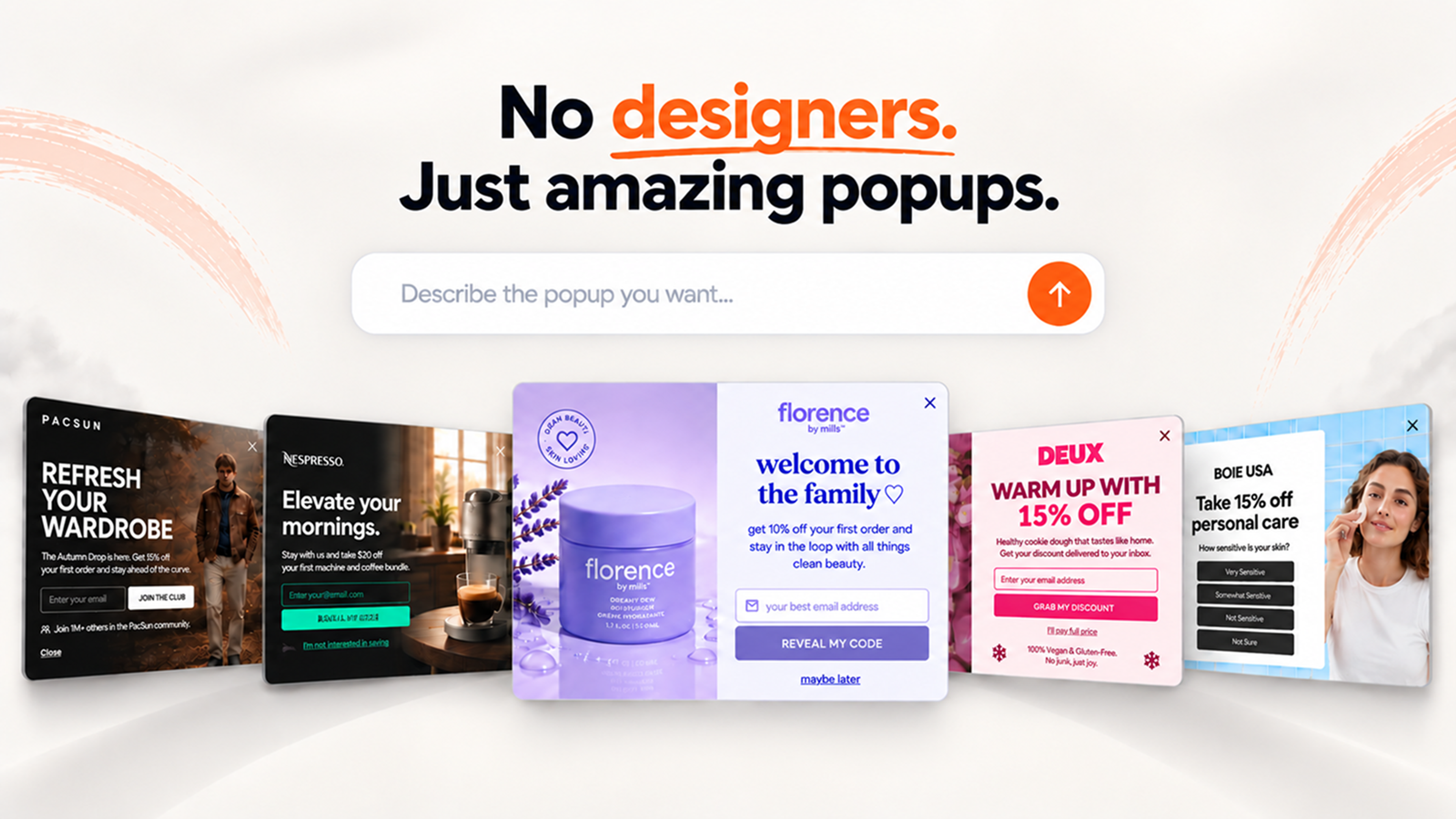 OptiMonk agentic popup builder on the Shopify App Store