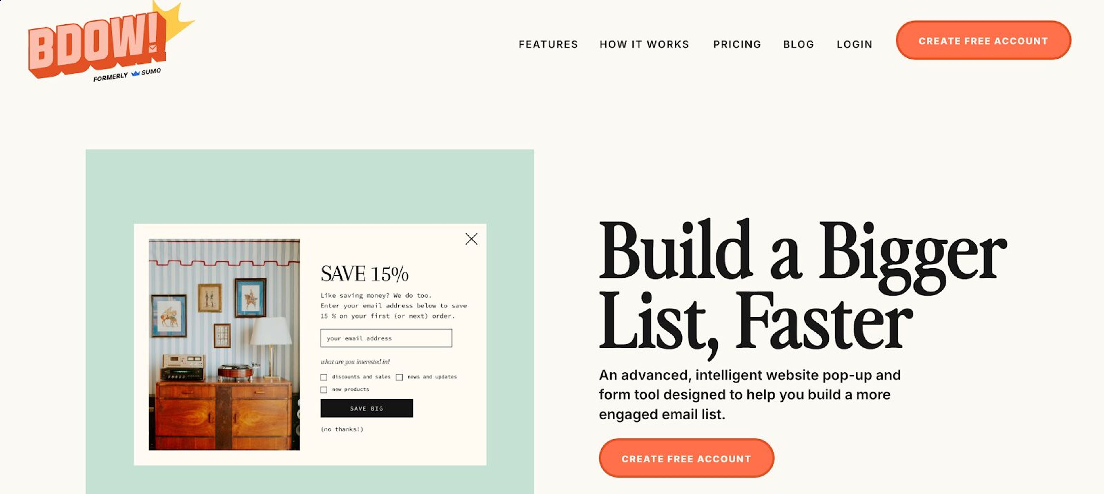 Simple popup creator with targeting rules