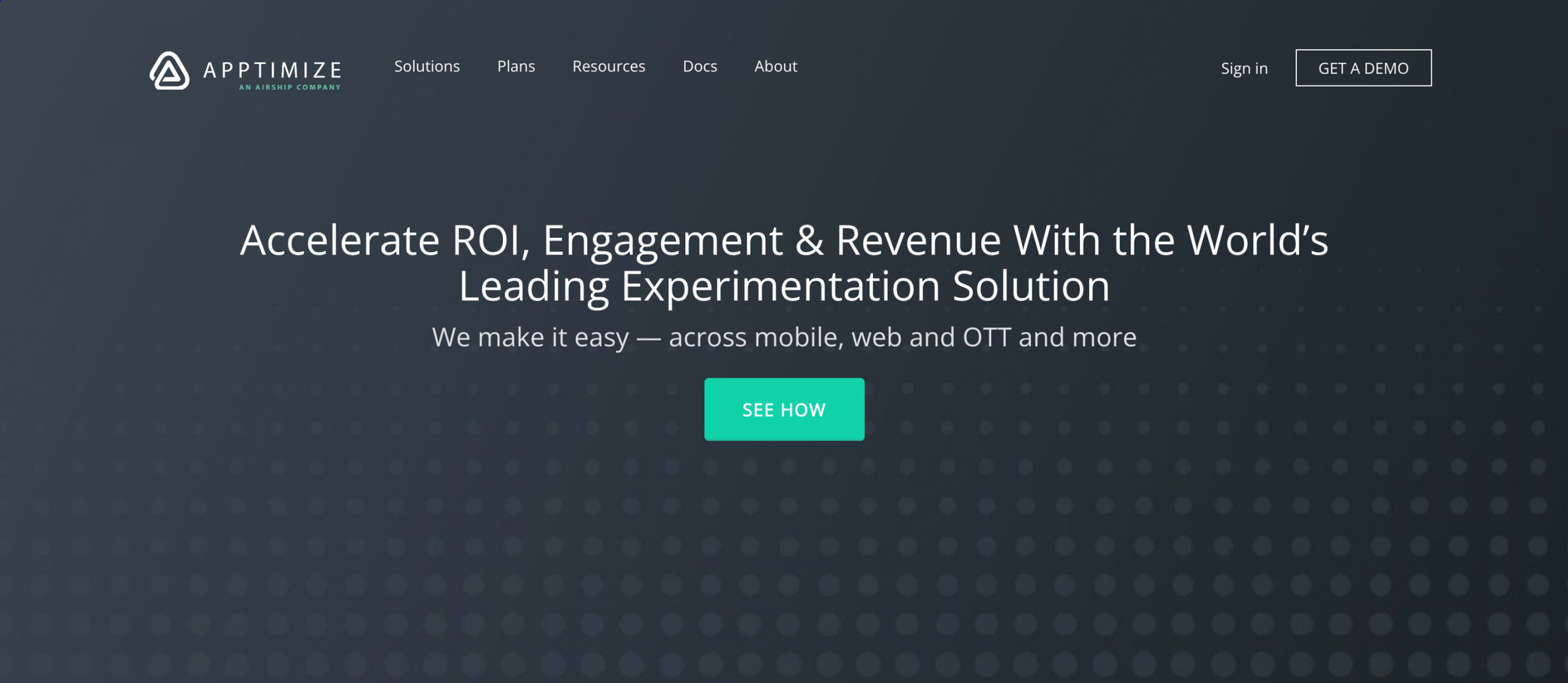 Apptimize testing software