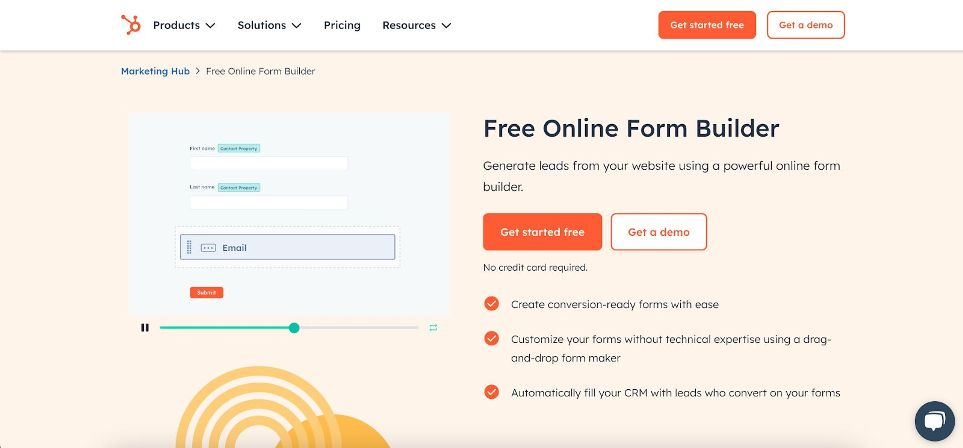 HubSpot's popup builder is effective for basic popup features to convert website visitors.