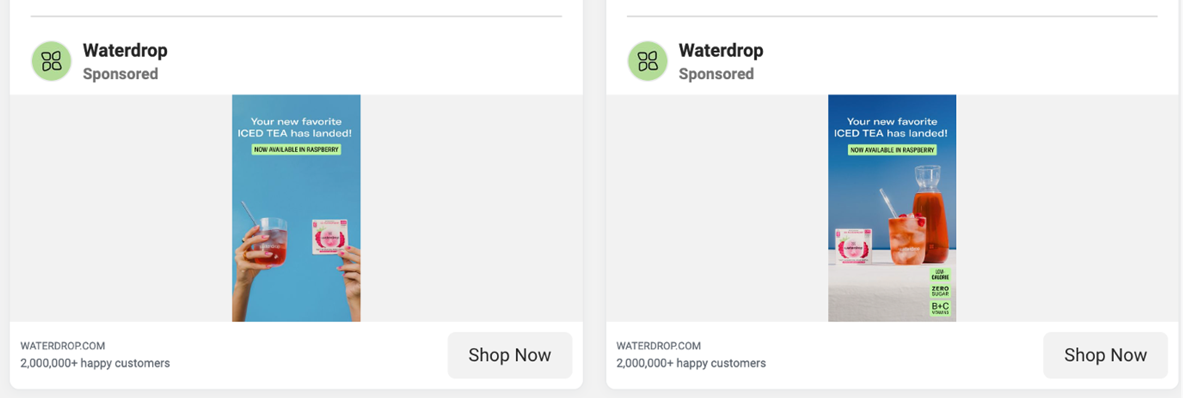 Waterdrop paid ads