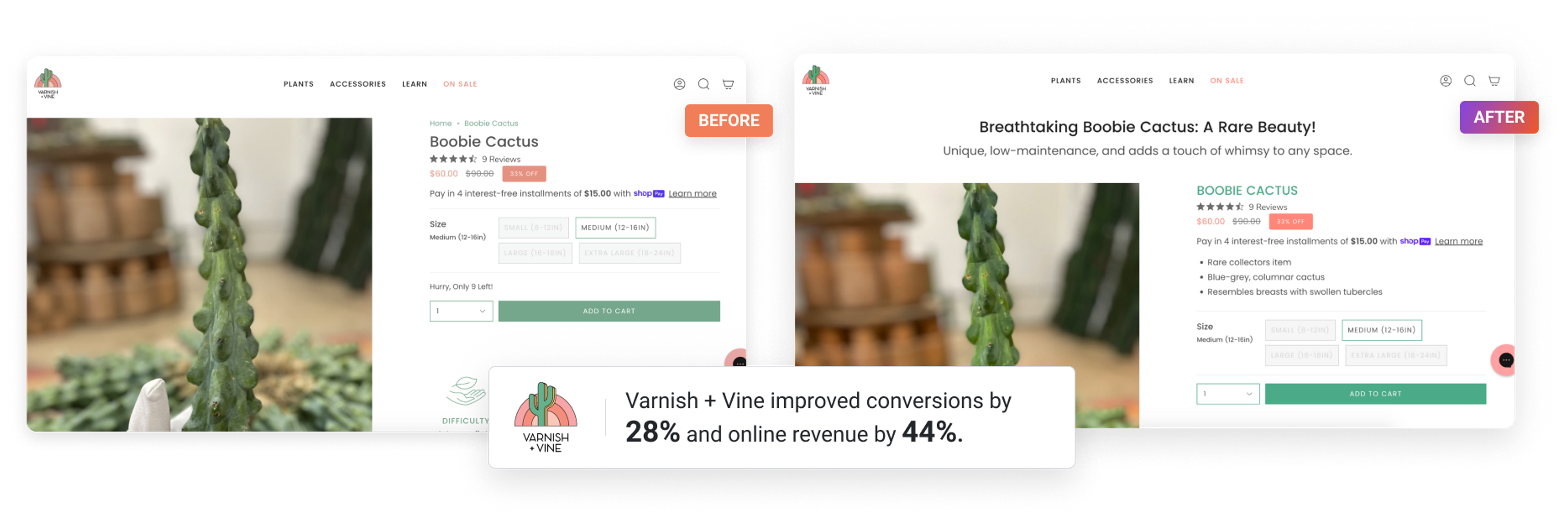Varnish &amp; Vine testing web pages