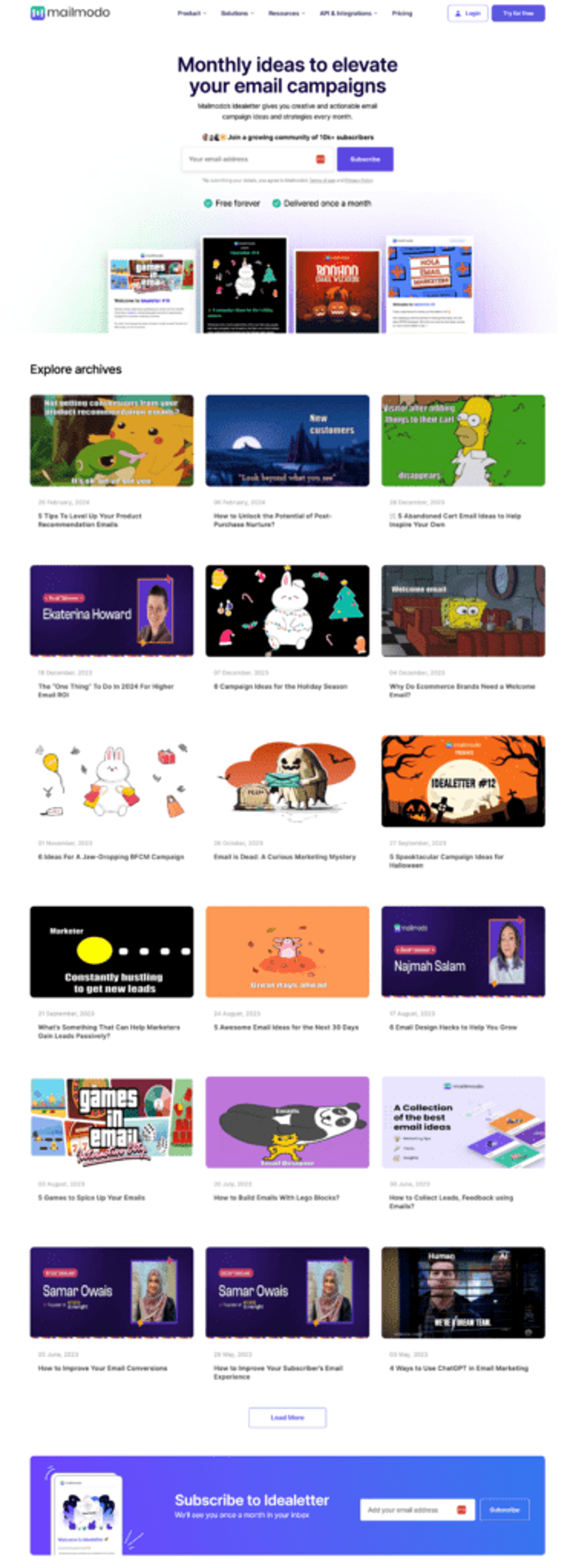 Mailmodo utilizes existing content as added value to have their conversion optimized