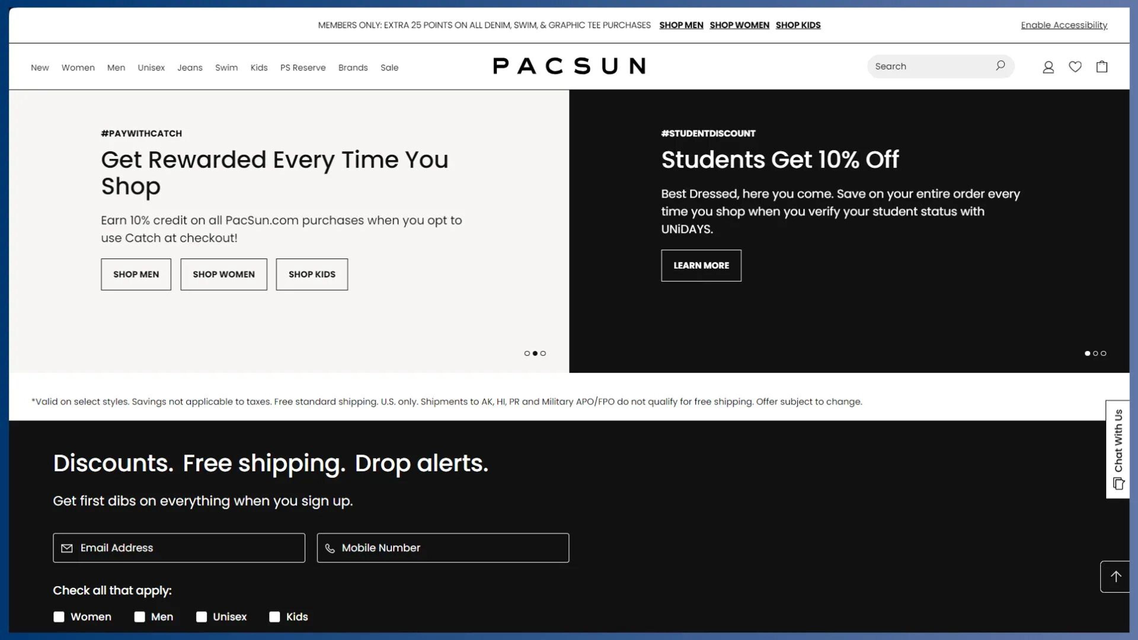 Pacsun special discount