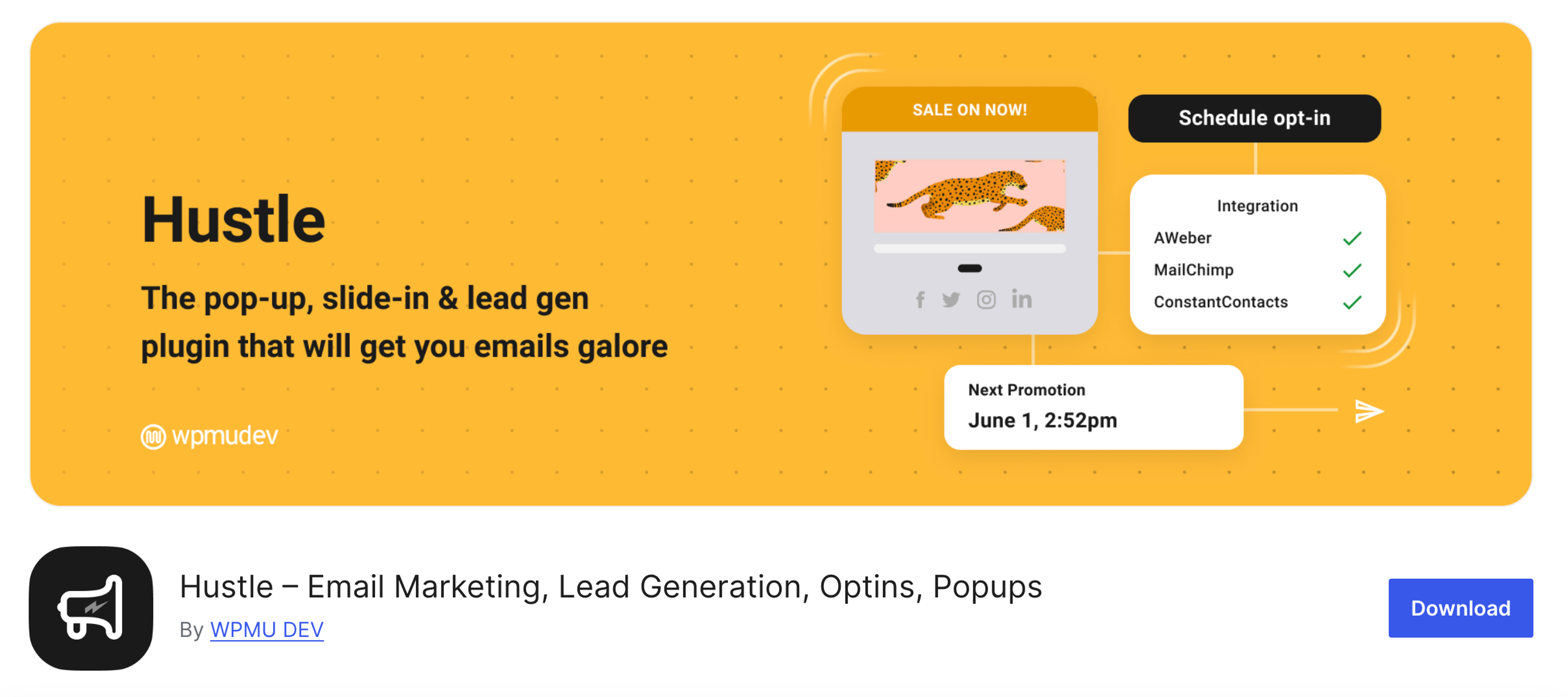 Hustle WordPress popup plugin