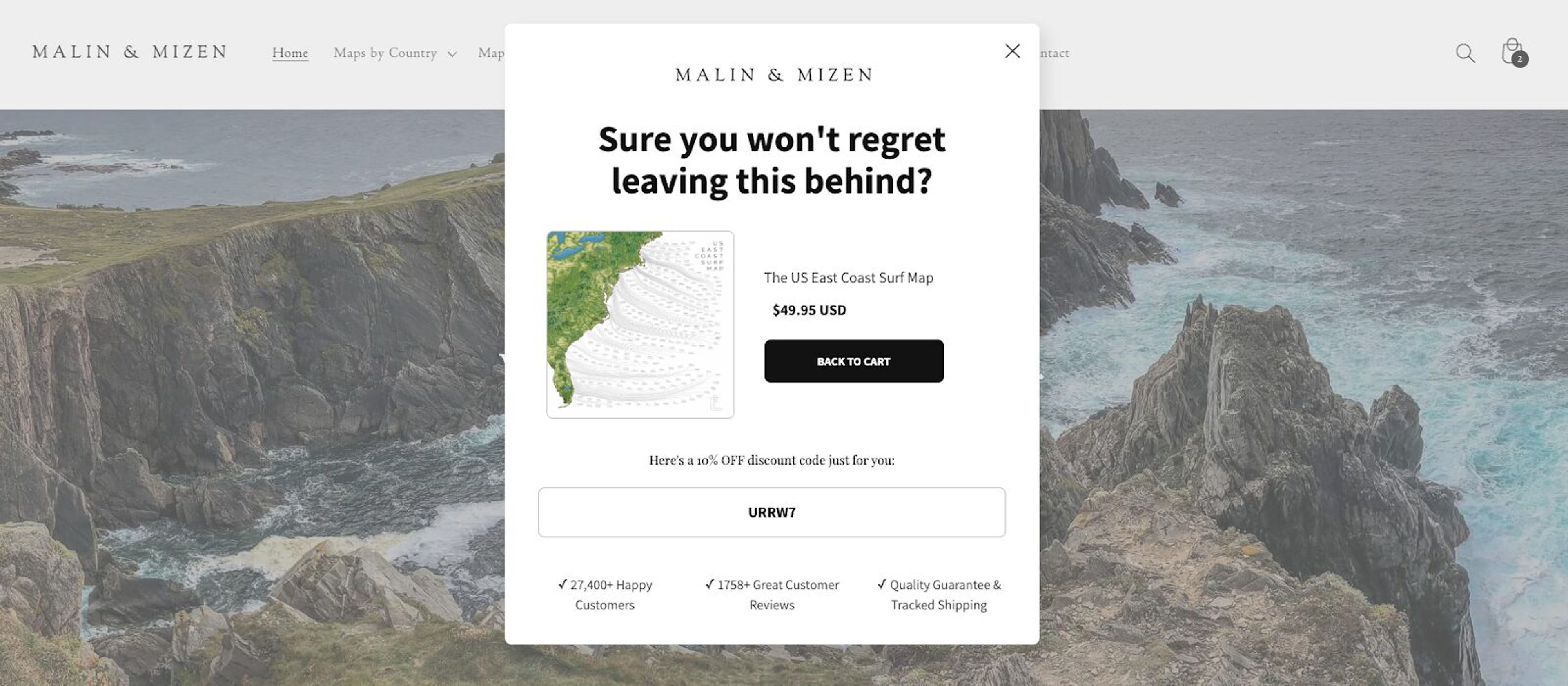 Malin&amp;Mizen exit reminder