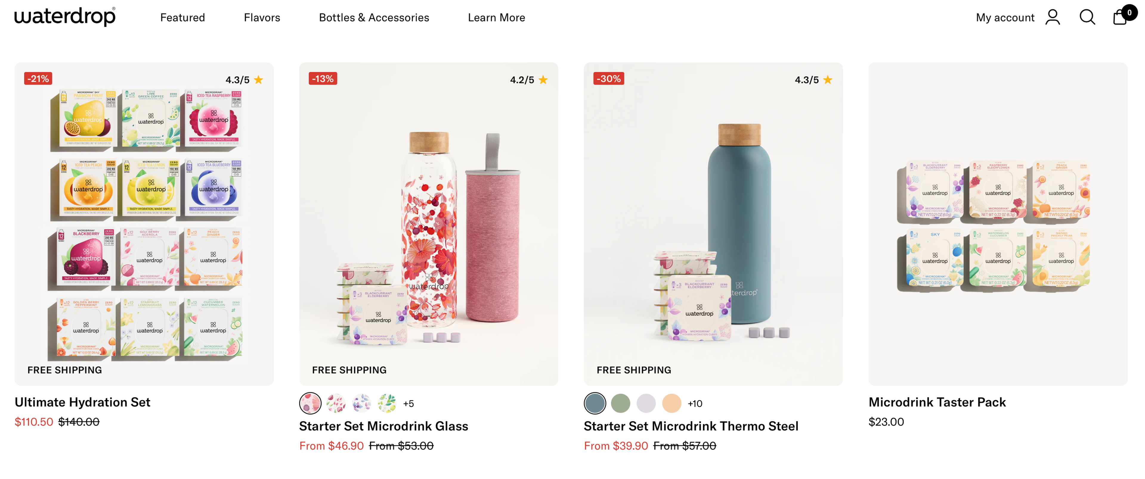 Waterdrop product bundles