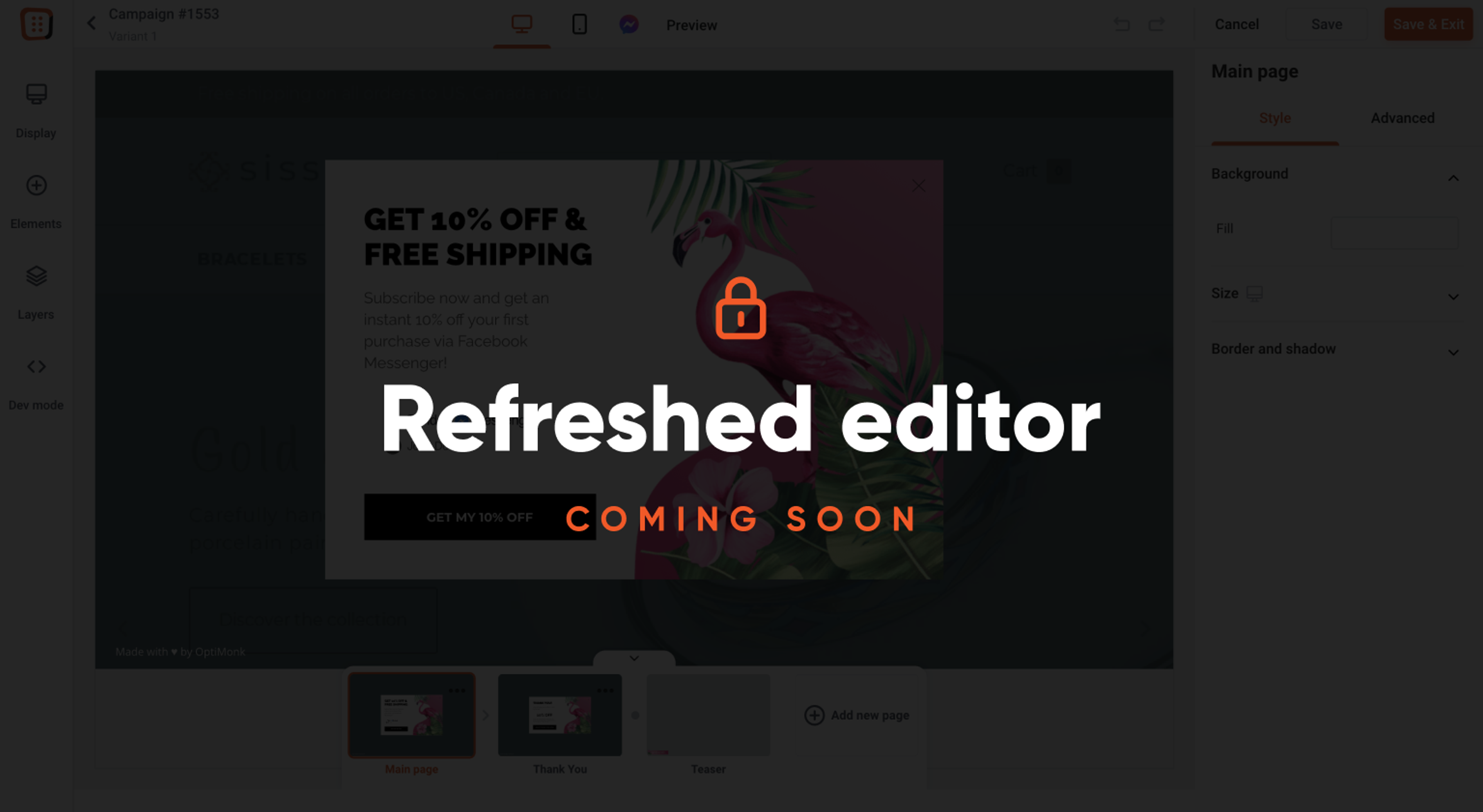 Illustration for: Conversational popup & new Cyber Monday templates, emojis ➕ other improvements