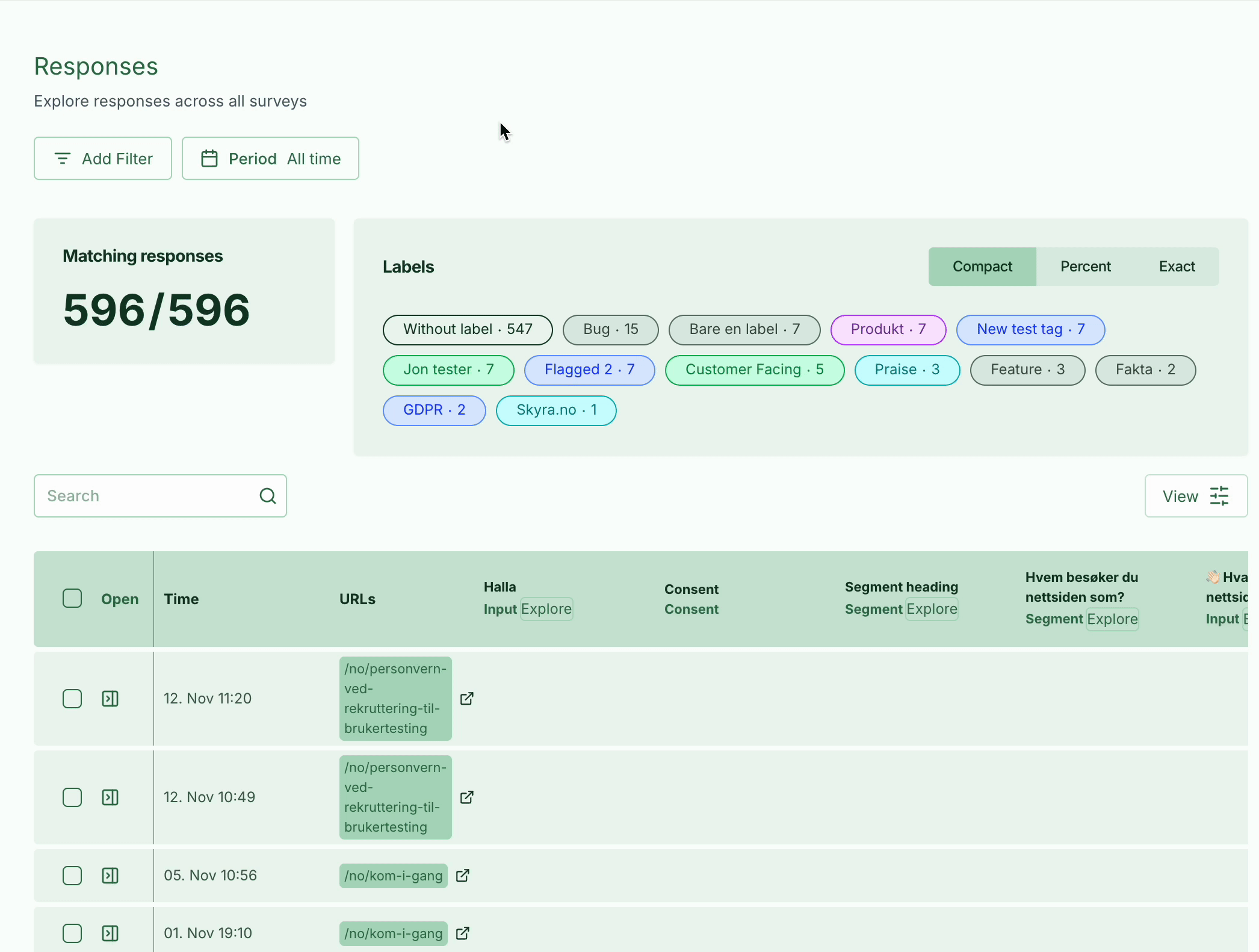 Screenshot: 4.0 Filters are taking shape