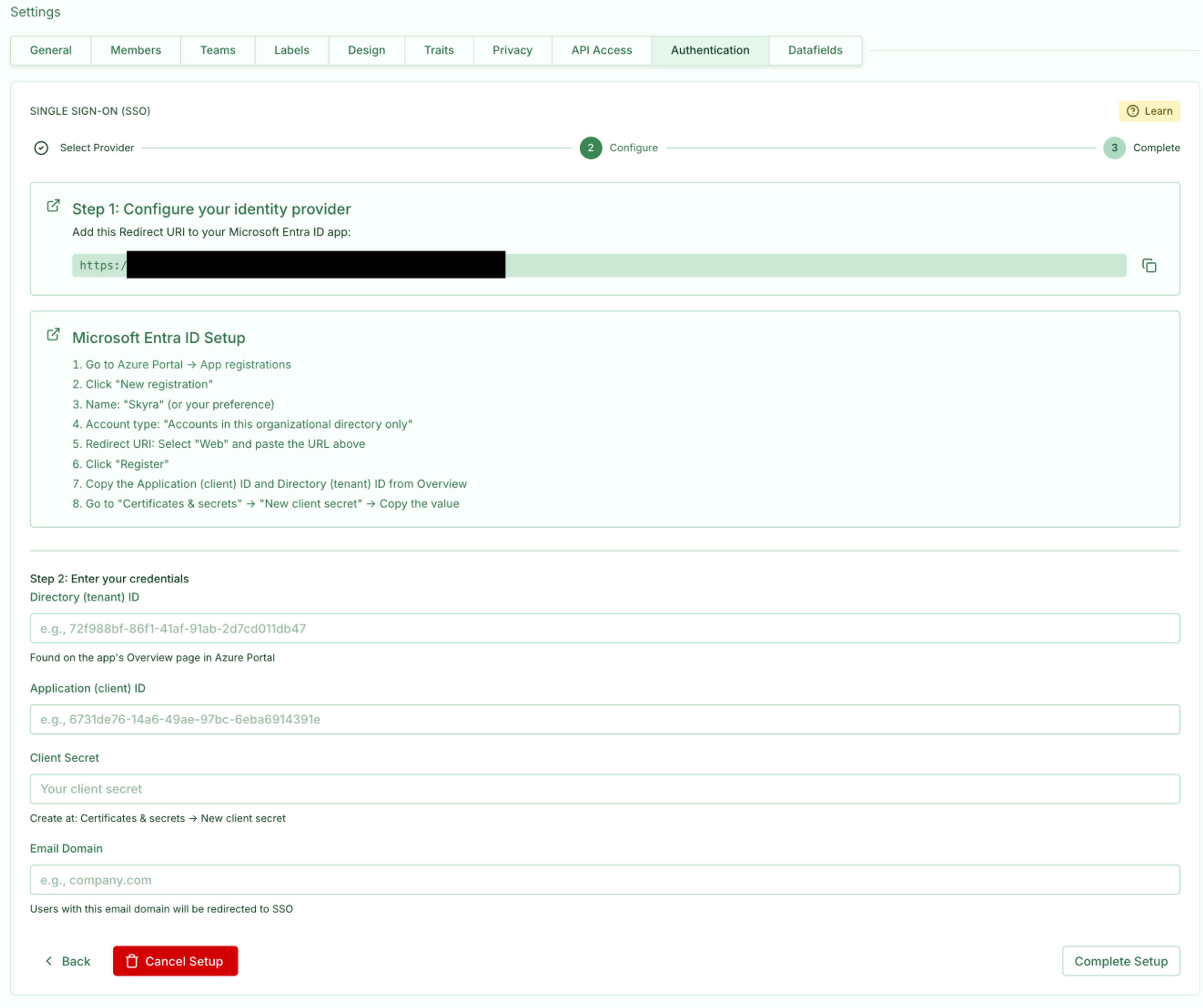 Illustrasjon: Sett opp Single Sign-On (SSO) med Microsoft Entra ID