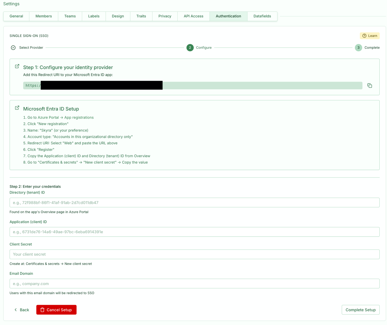 Illustrasjon: Sett opp Single Sign-On (SSO) med Microsoft Entra ID