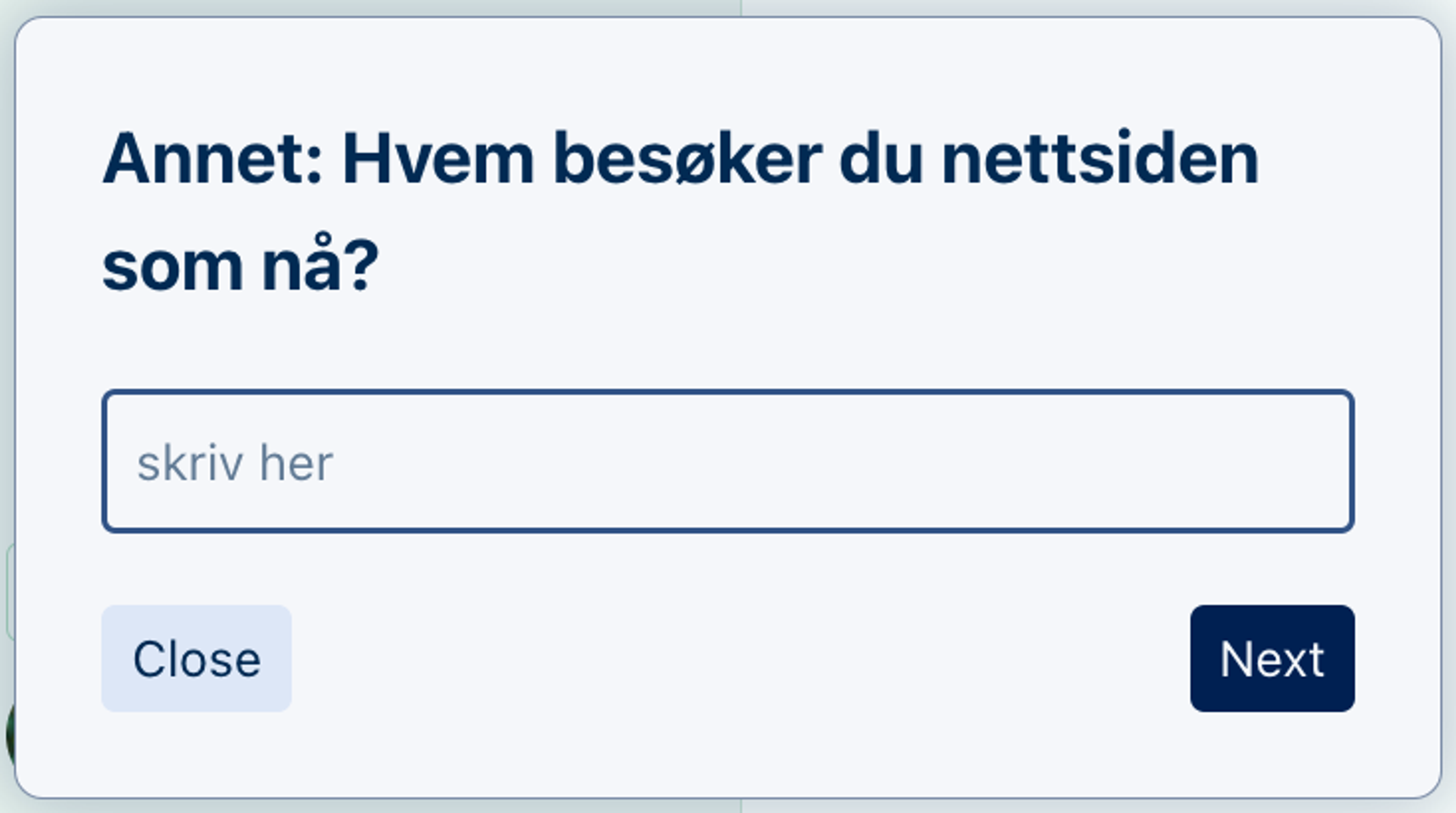Illustrasjon: Discovery Survey:  Opprett ny undersøkelse