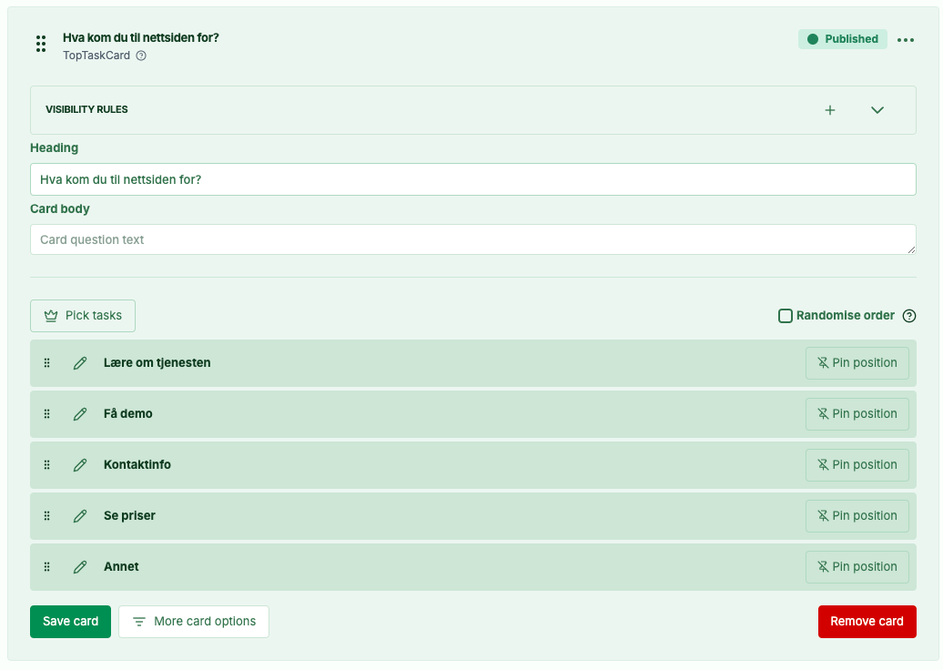 Screenshot: 3.0 Survey edit