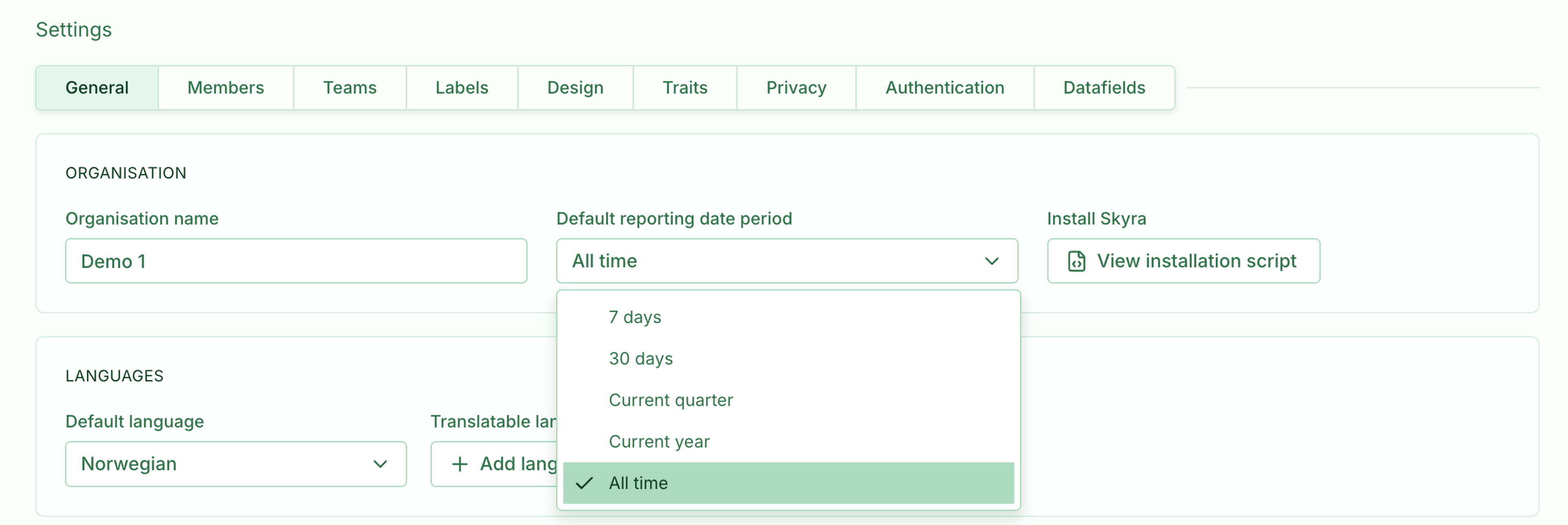 Illustrasjon: Settings - for organisasjonen