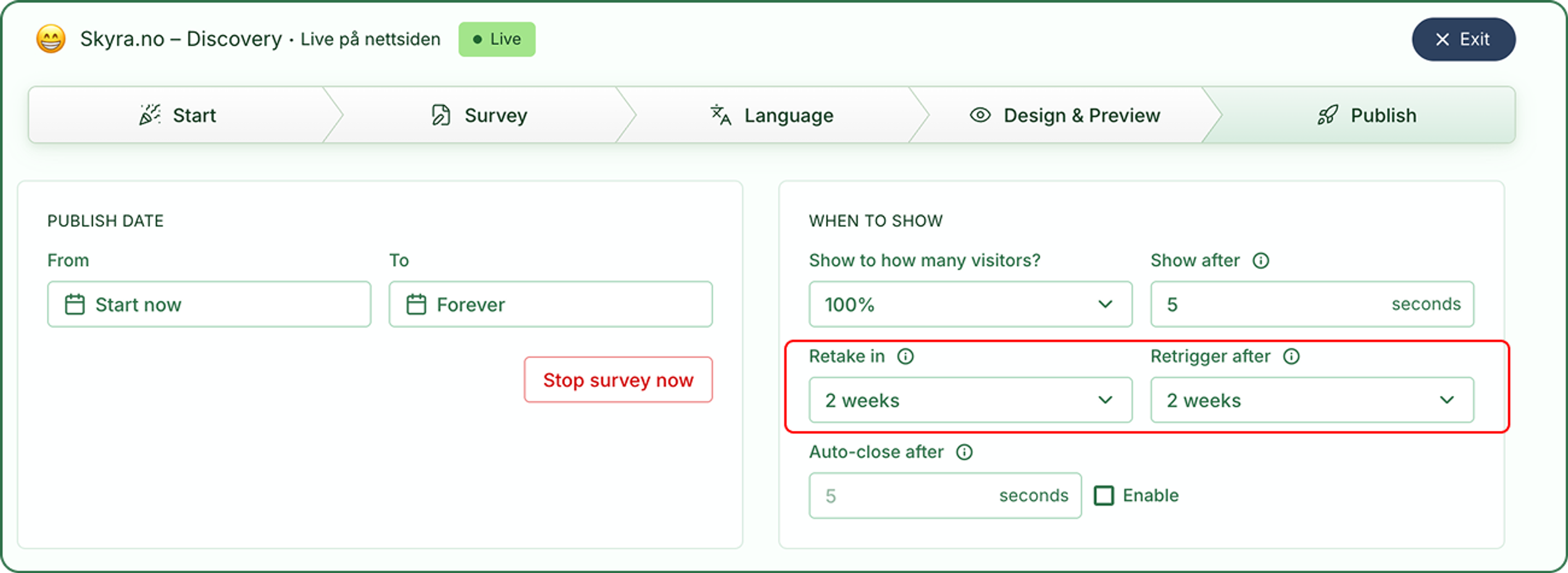 Illustrasjon: Hvilken popup vises når flere er aktive?