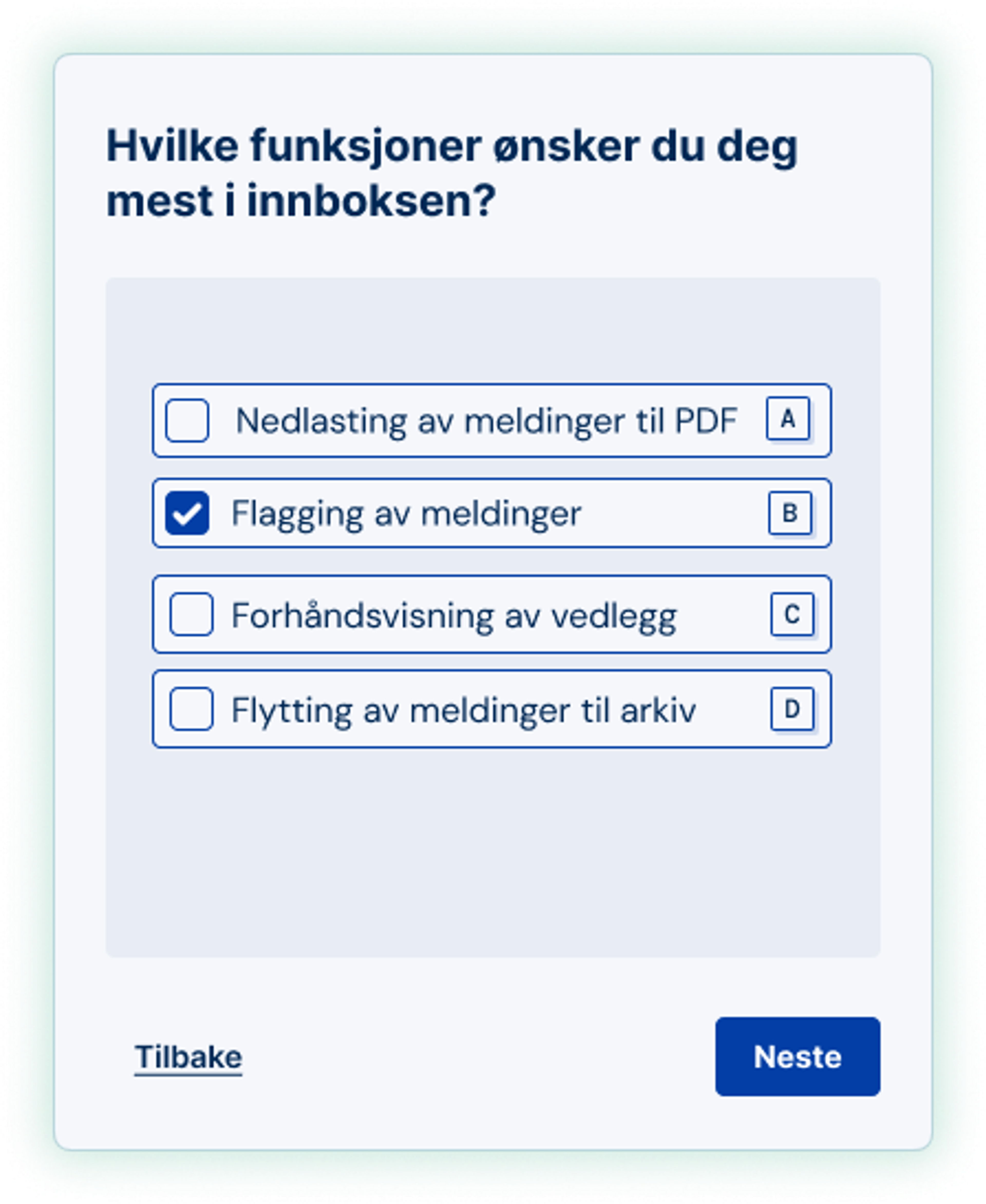 Illustrasjon: Hvilken ny funksjonalitet ønsker brukeren?