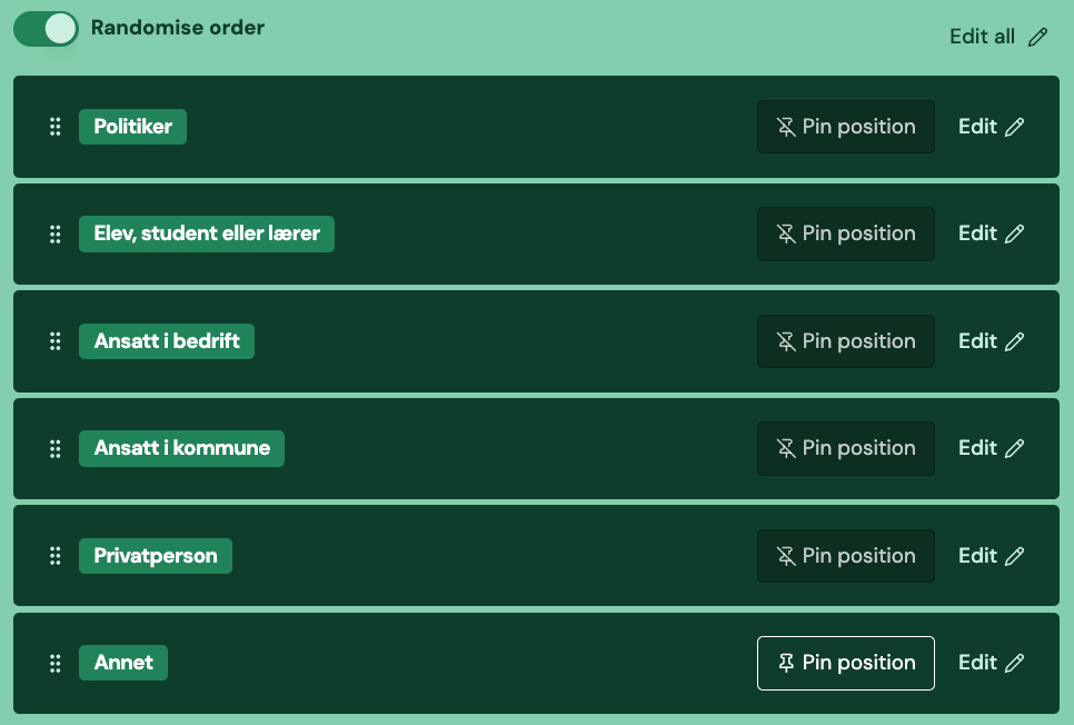 Screenshot: 2.2 Segment card - Pin to position