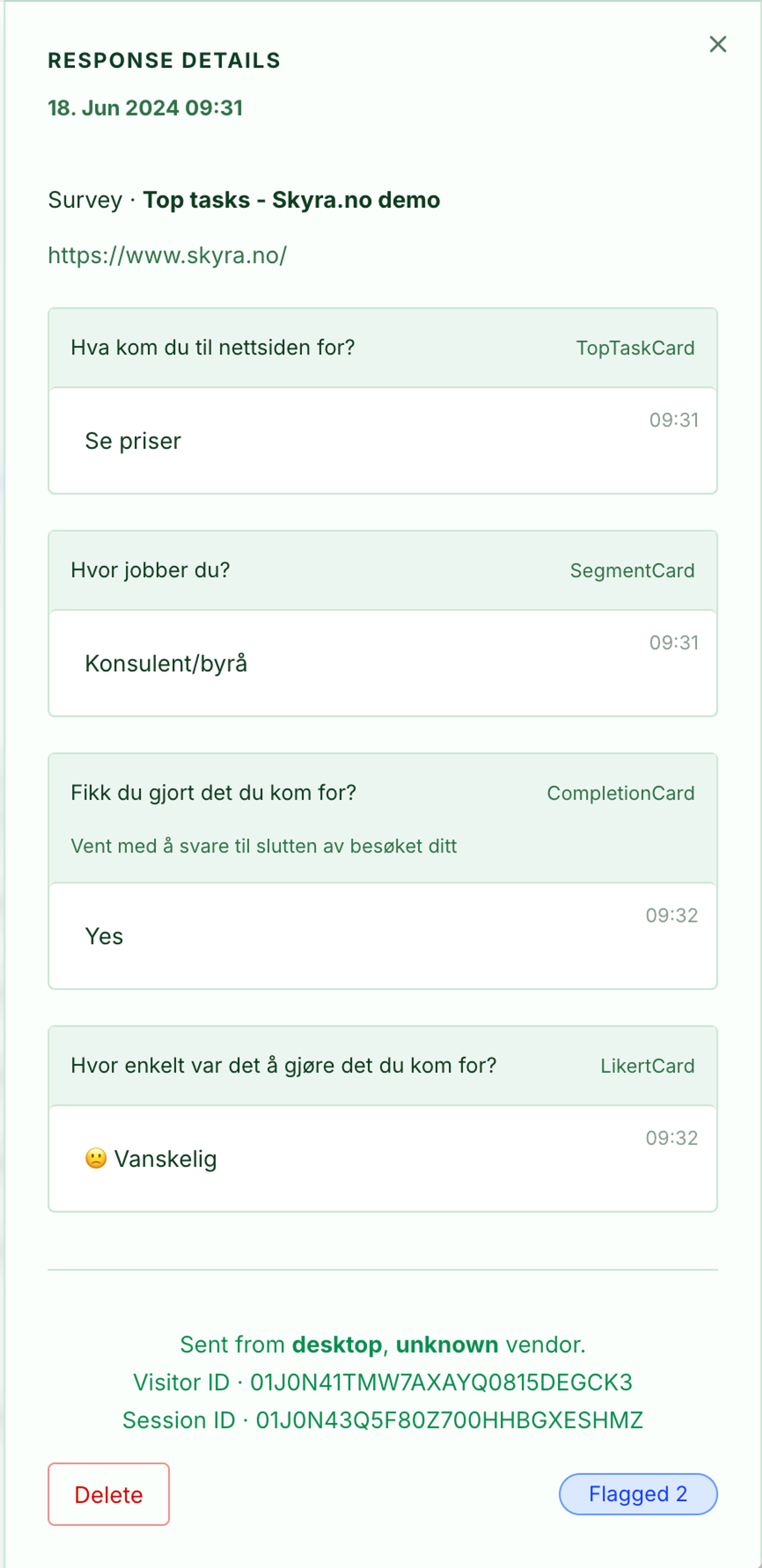 Screenshot: 2.0 Sidebar
