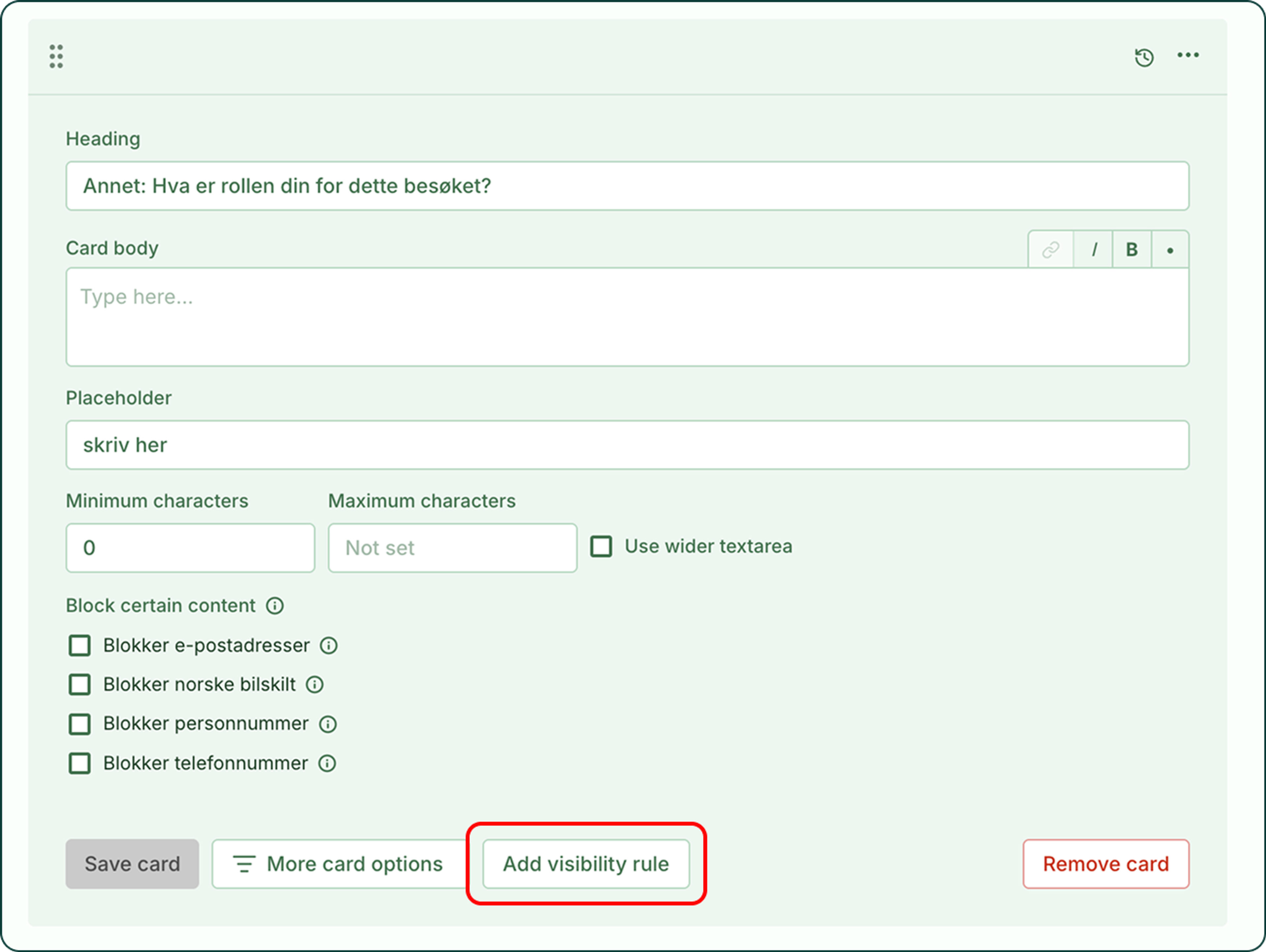 Illustrasjon: Fritekst etter "Annet"