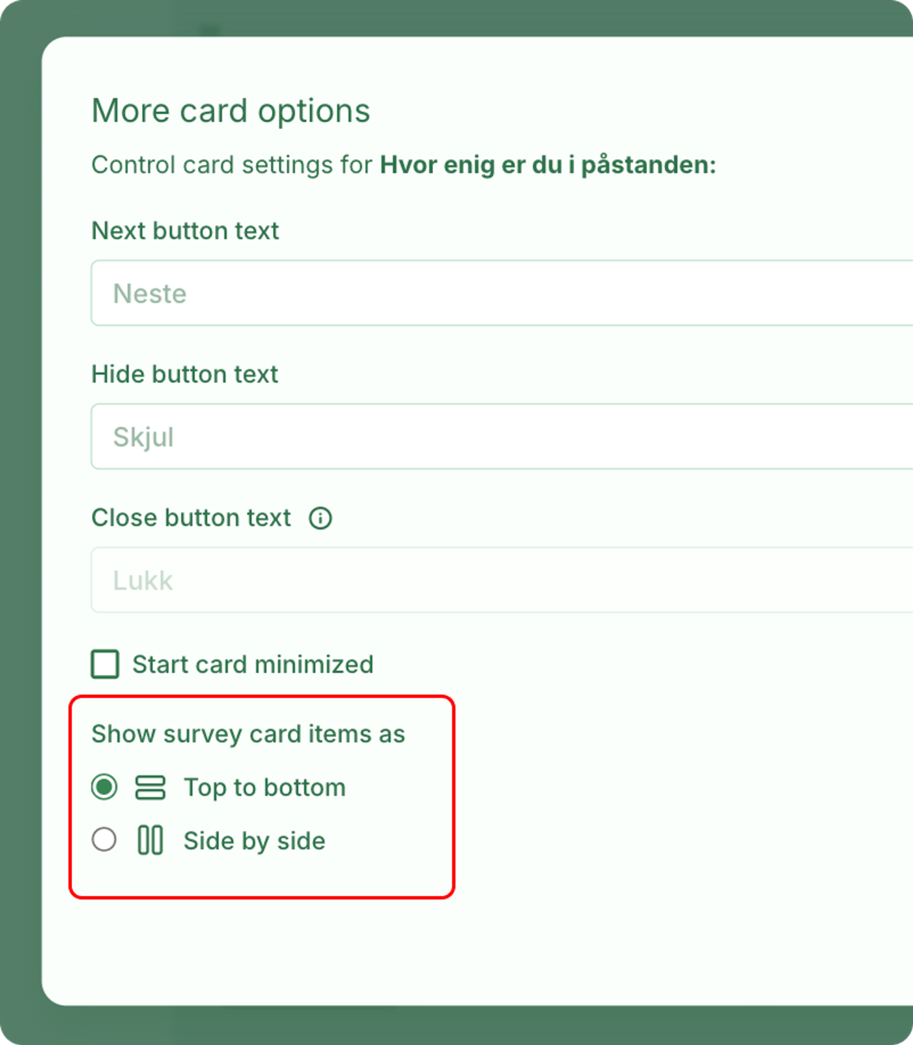Illustrasjon: Spørsmålskort – typer og bruk (add card)