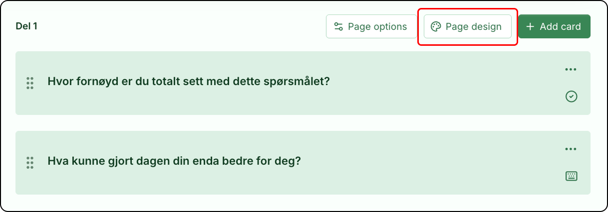 Illustrasjon: Opprett en Link Survey