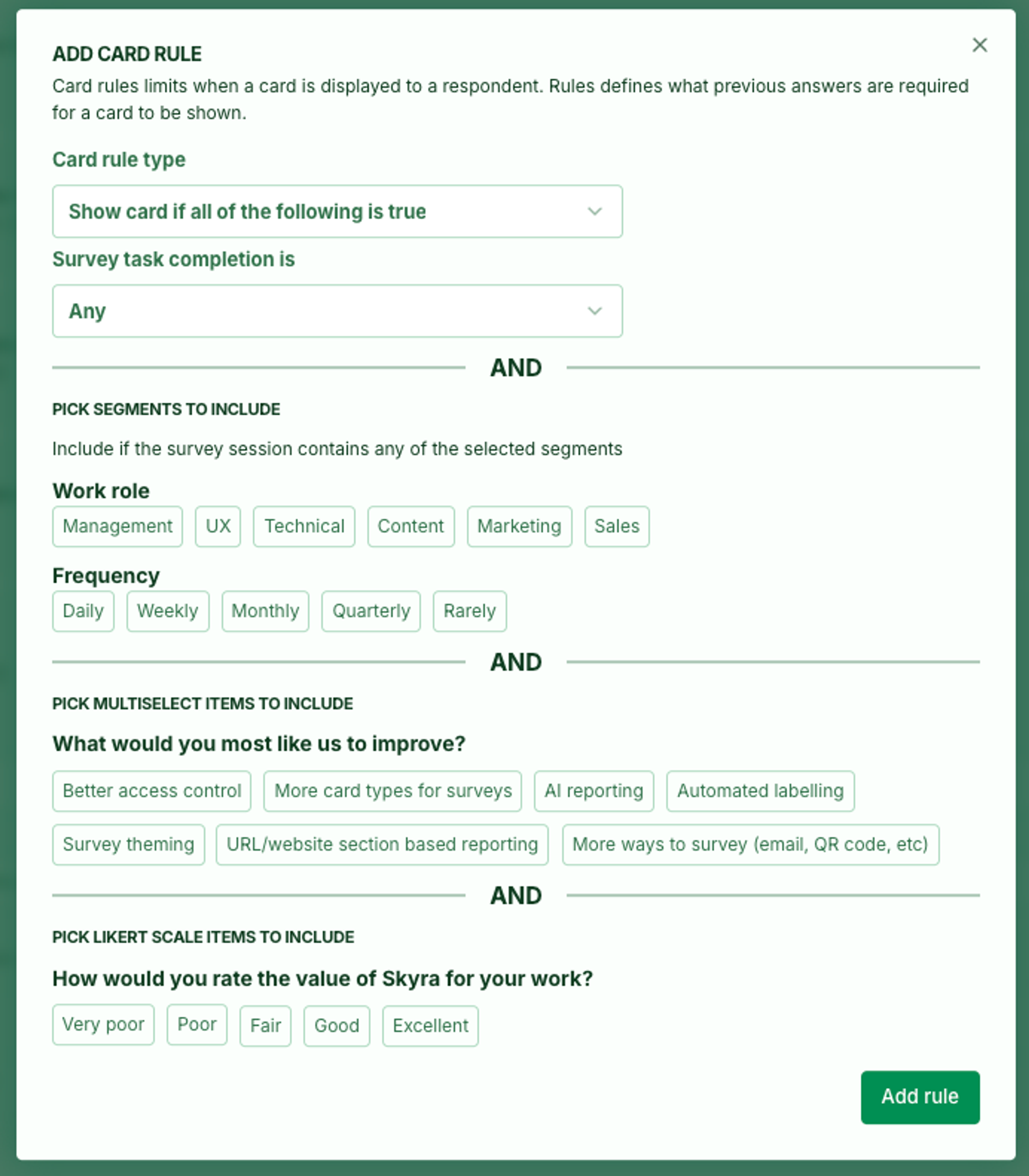 Screenshot: 2.0 New card rules