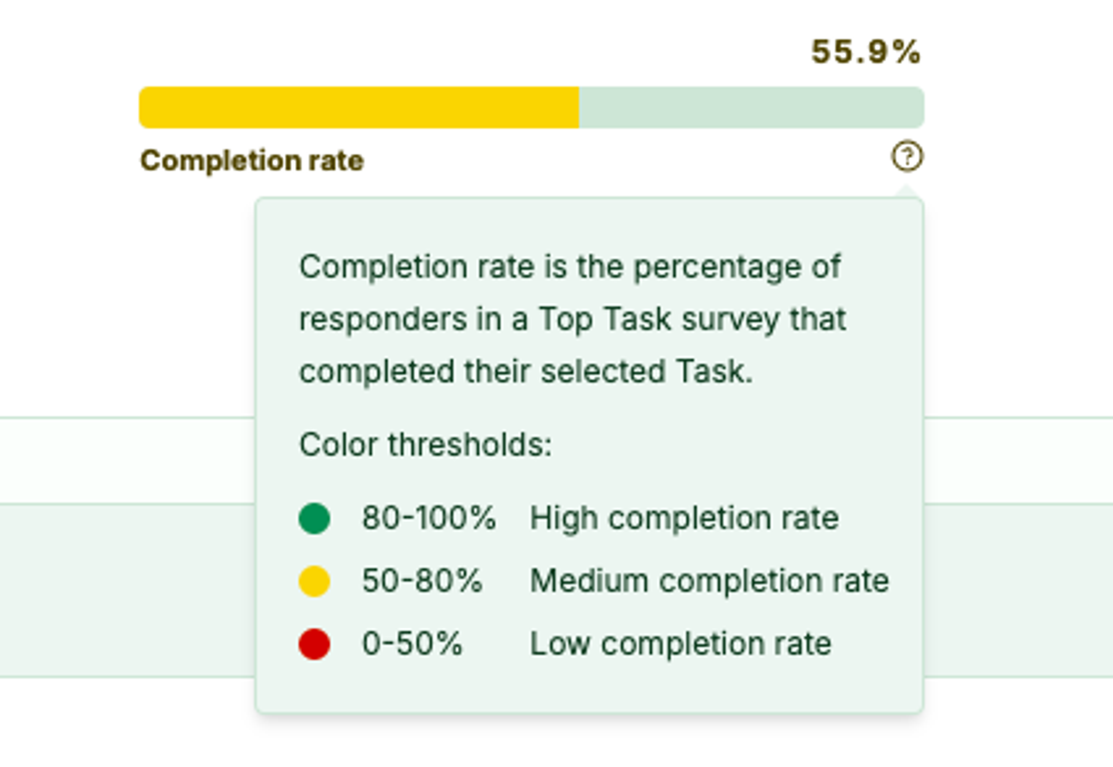 Screenshot: 1.3 Completion card