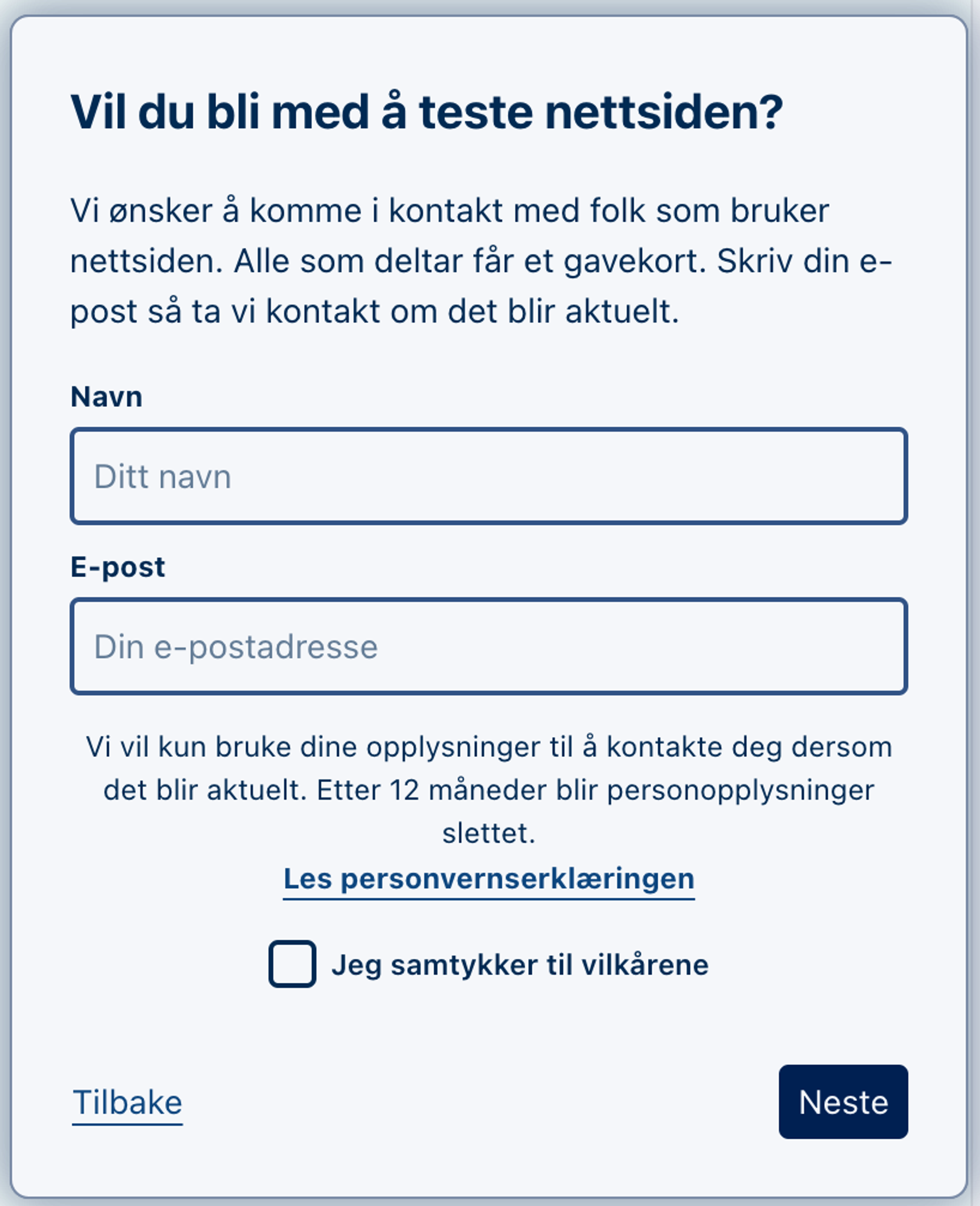 Illustrasjon: Discovery Survey:  Opprett ny undersøkelse