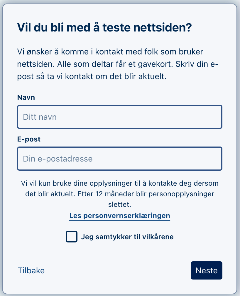 Illustrasjon: Discovery Survey: Opprett ny undersøkelse