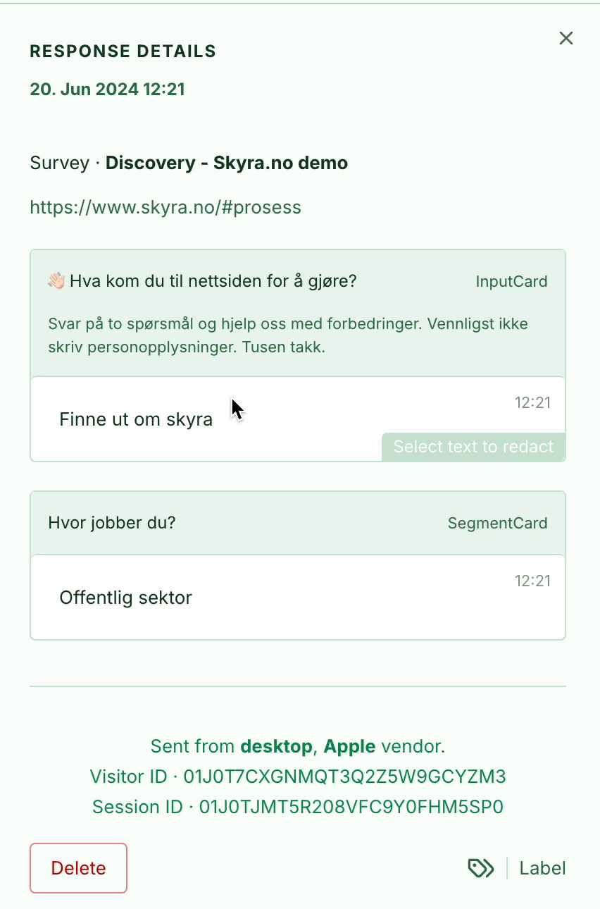 Screenshot: 2.0 Sidebar