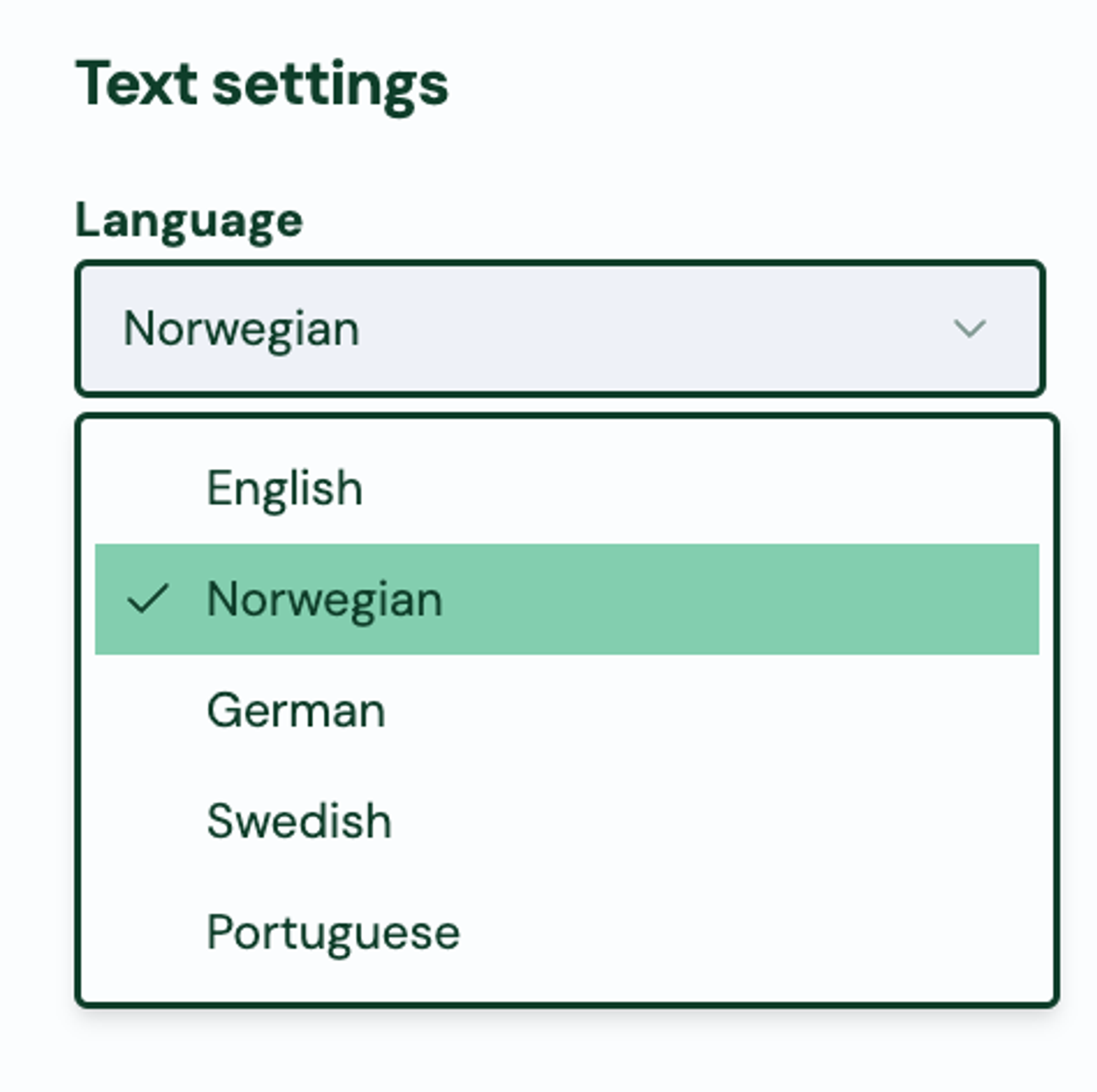 Screenshot: 1.4 Additional language support