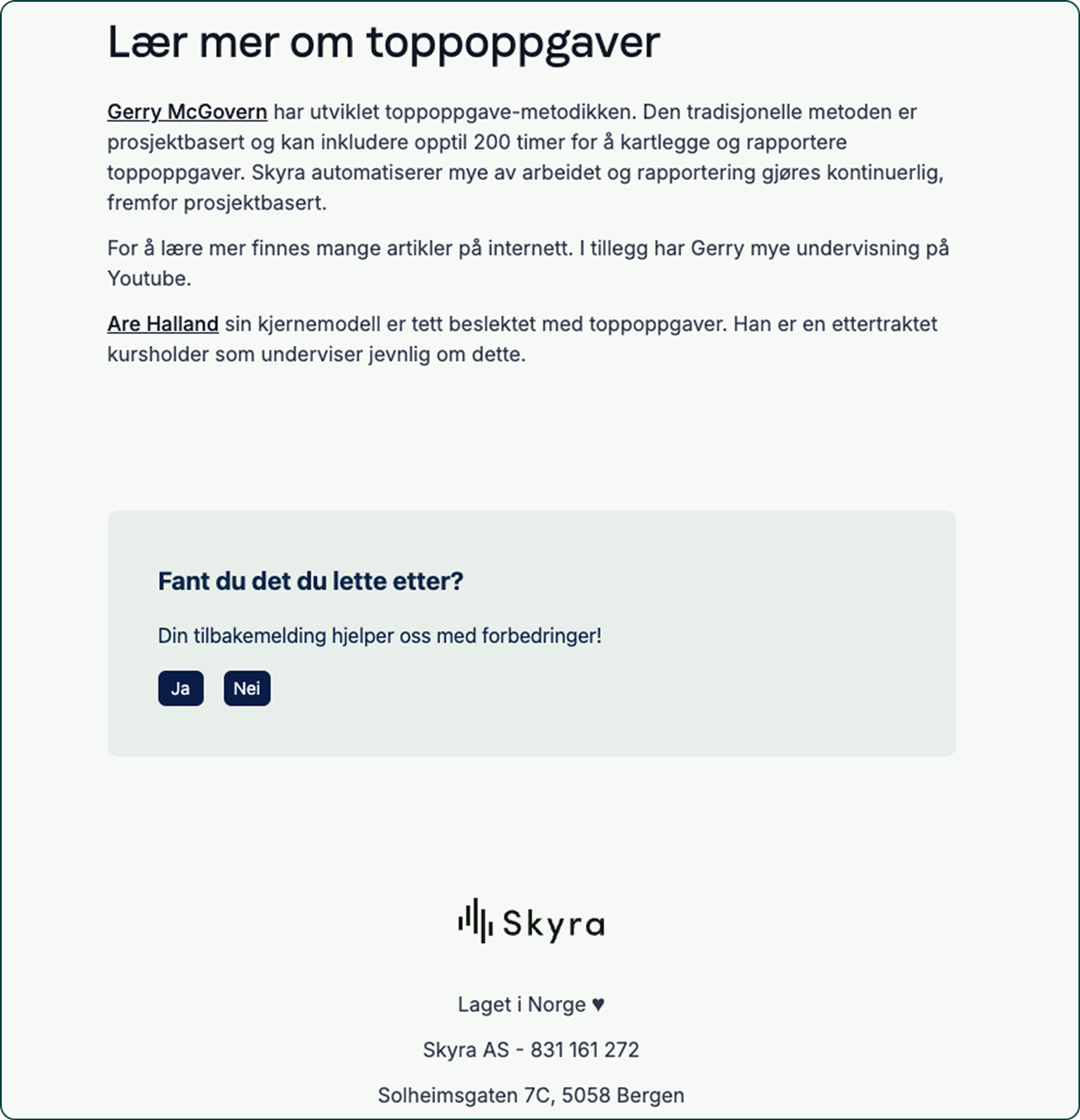 Illustrasjon: Introduksjon: Dette er Findability