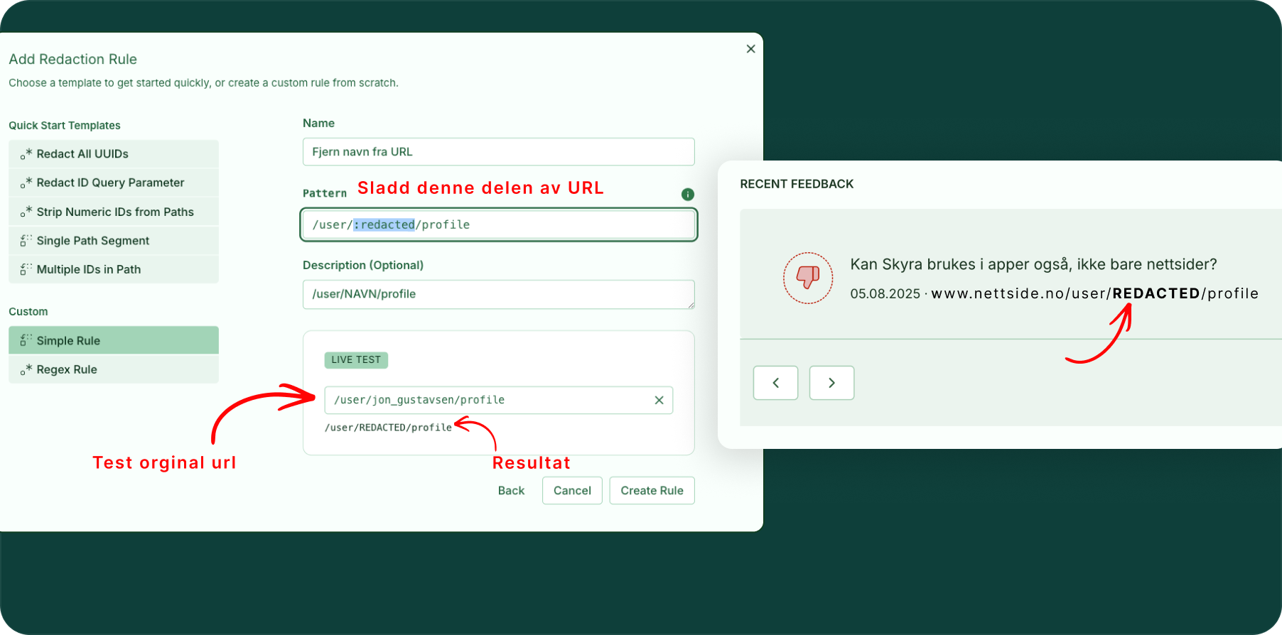 Illustrasjon: Funksjonalitet for Personvern / GDPR