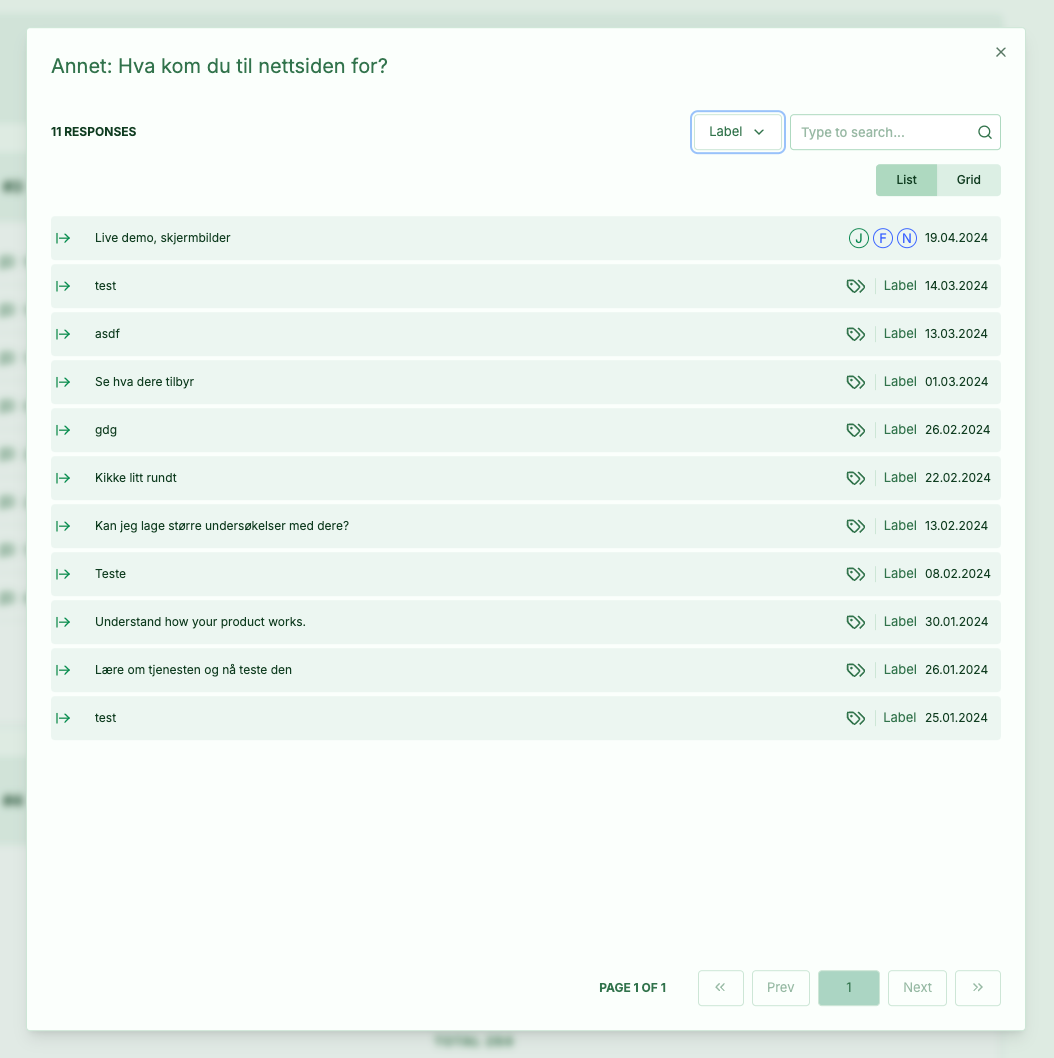 Screenshot: 1.1 Input card