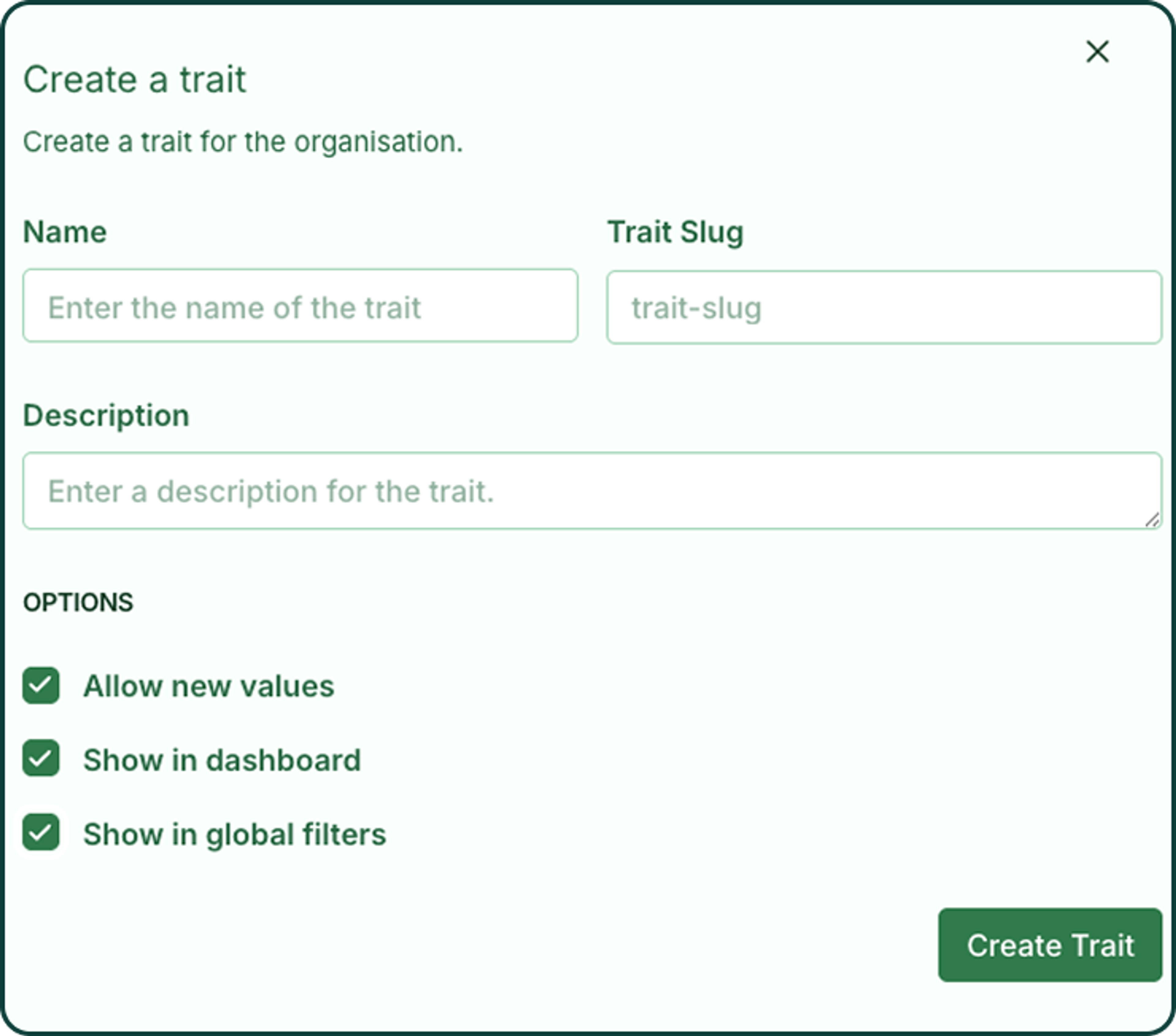 Illustrasjon: Traits - send kontekstdata med undersøkelser
