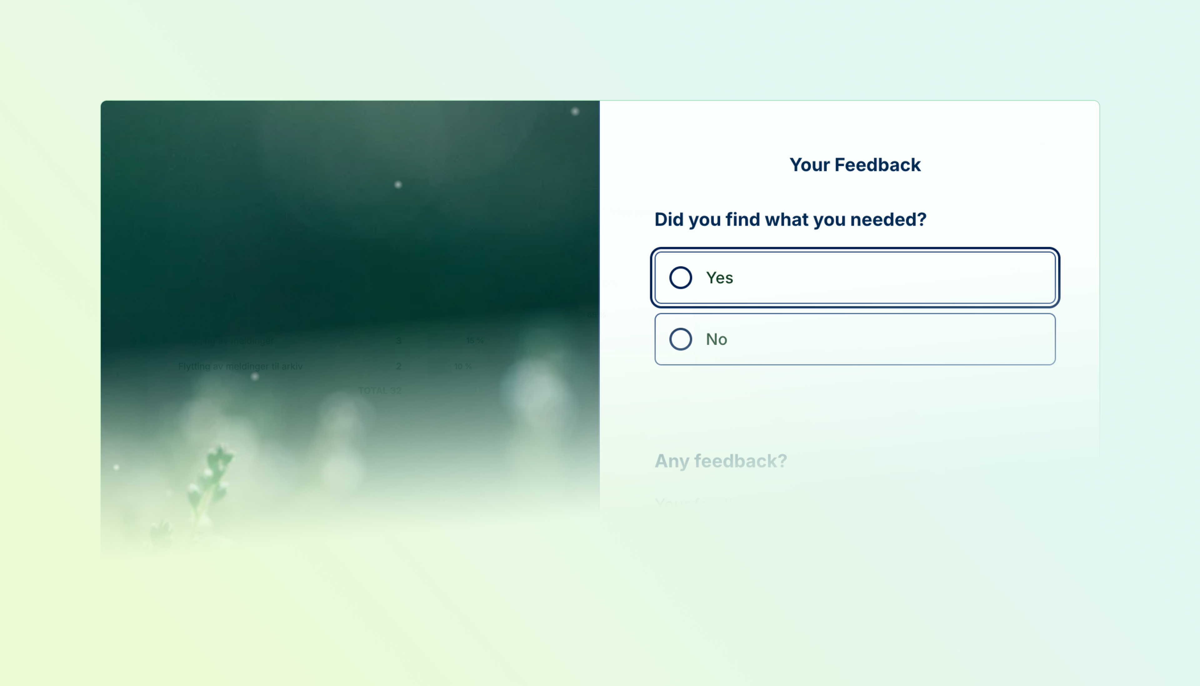 A link survey with themed pages