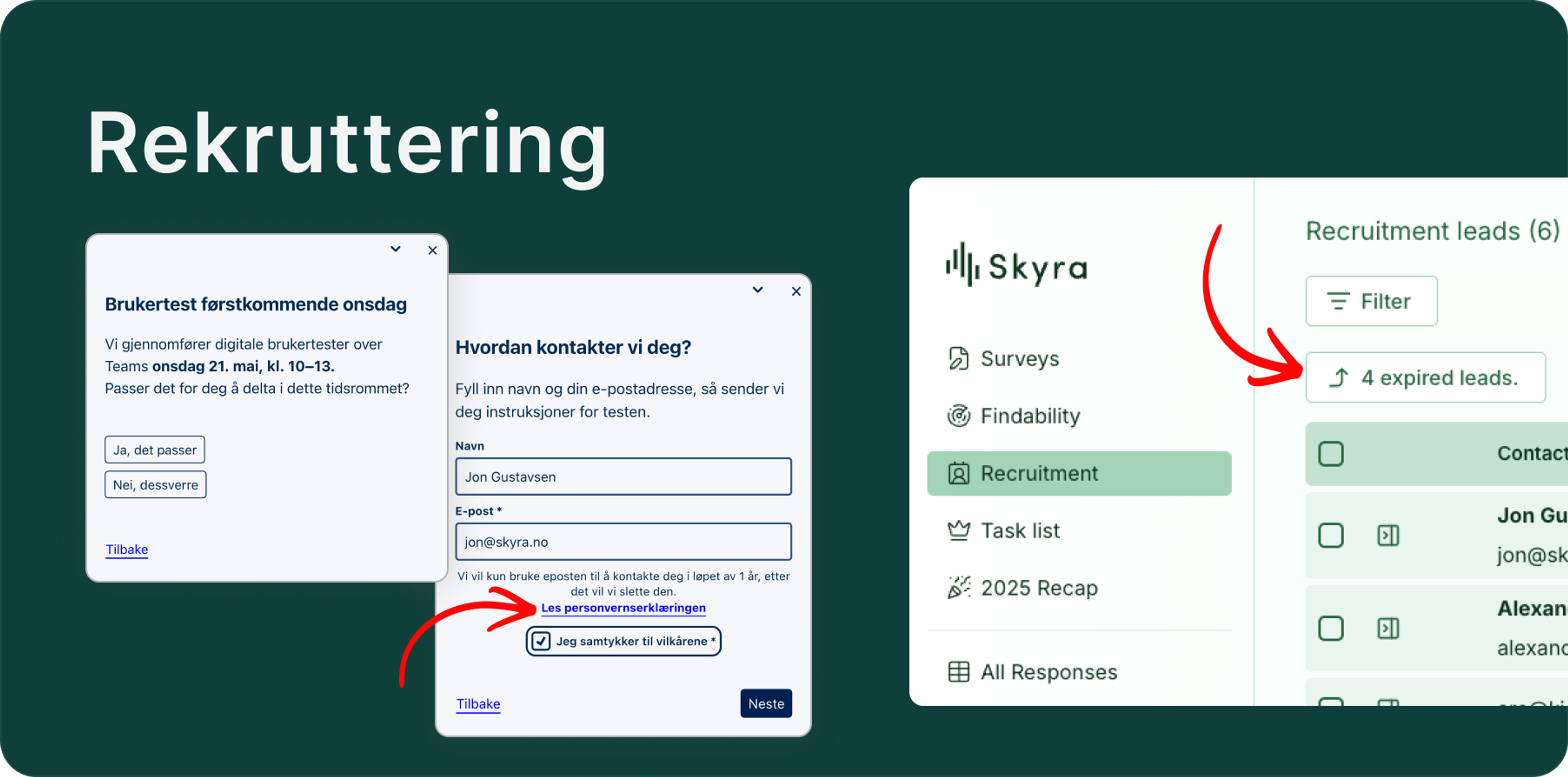 Illustrasjon: Personverninnstillinger på organisasjonsnivå