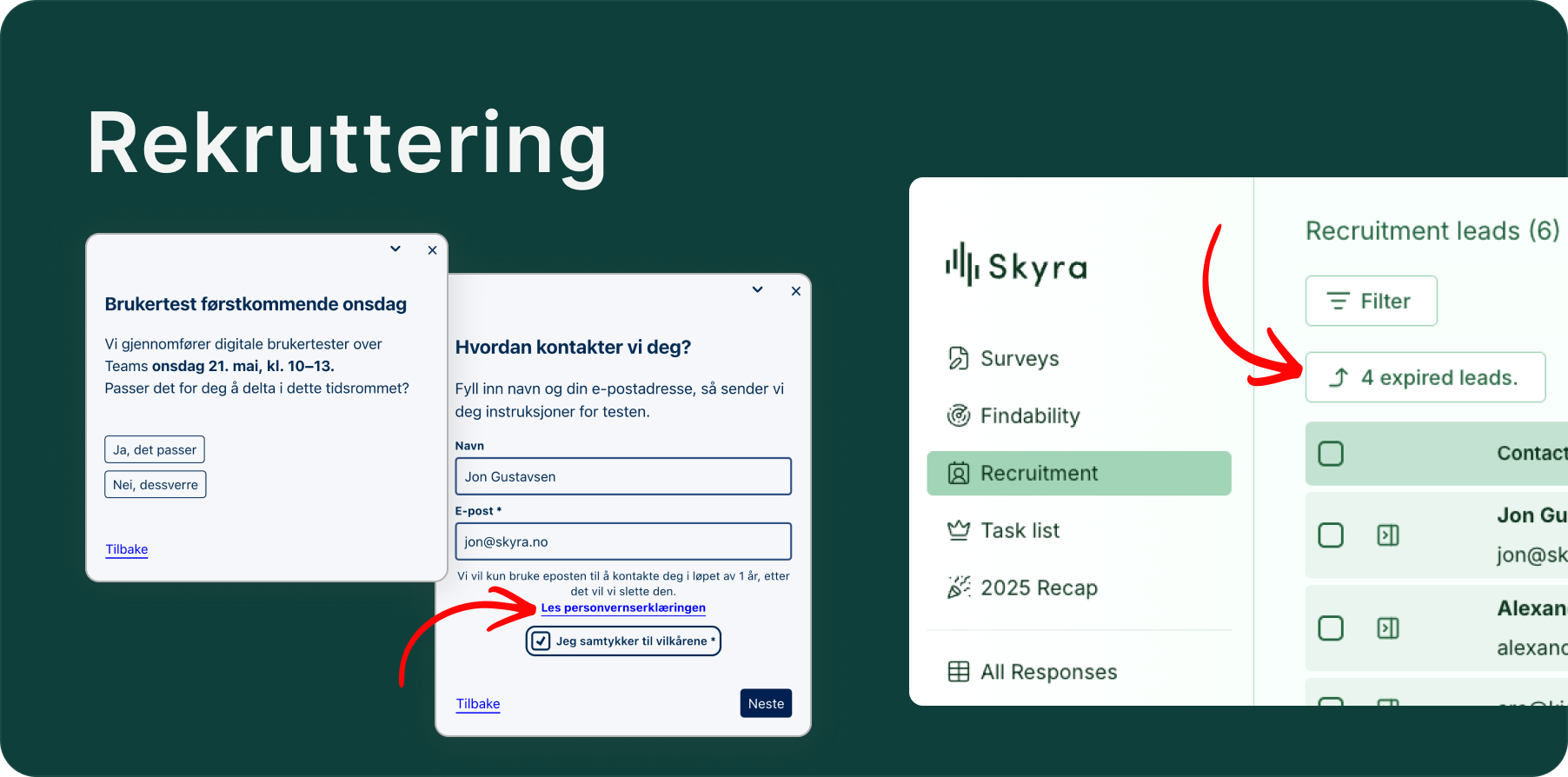 Illustrasjon: Personverninnstillinger på organisasjonsnivå