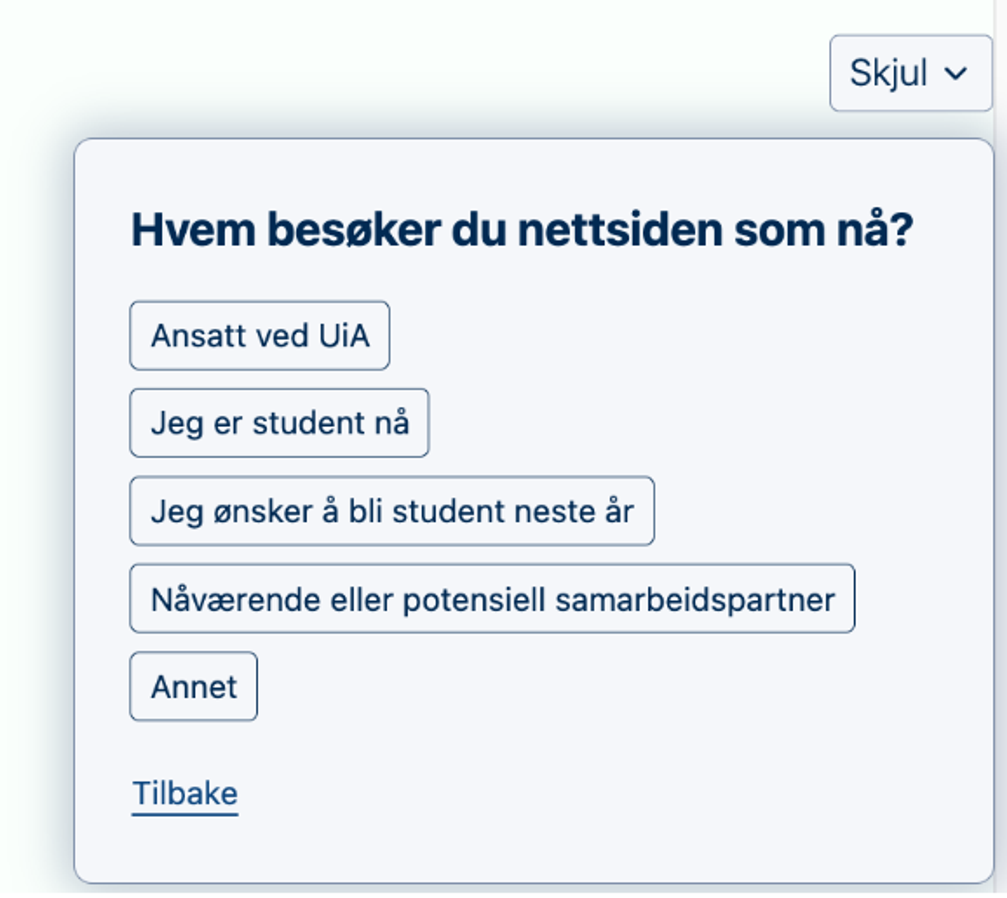 Illustrasjon: Segment spørsmål