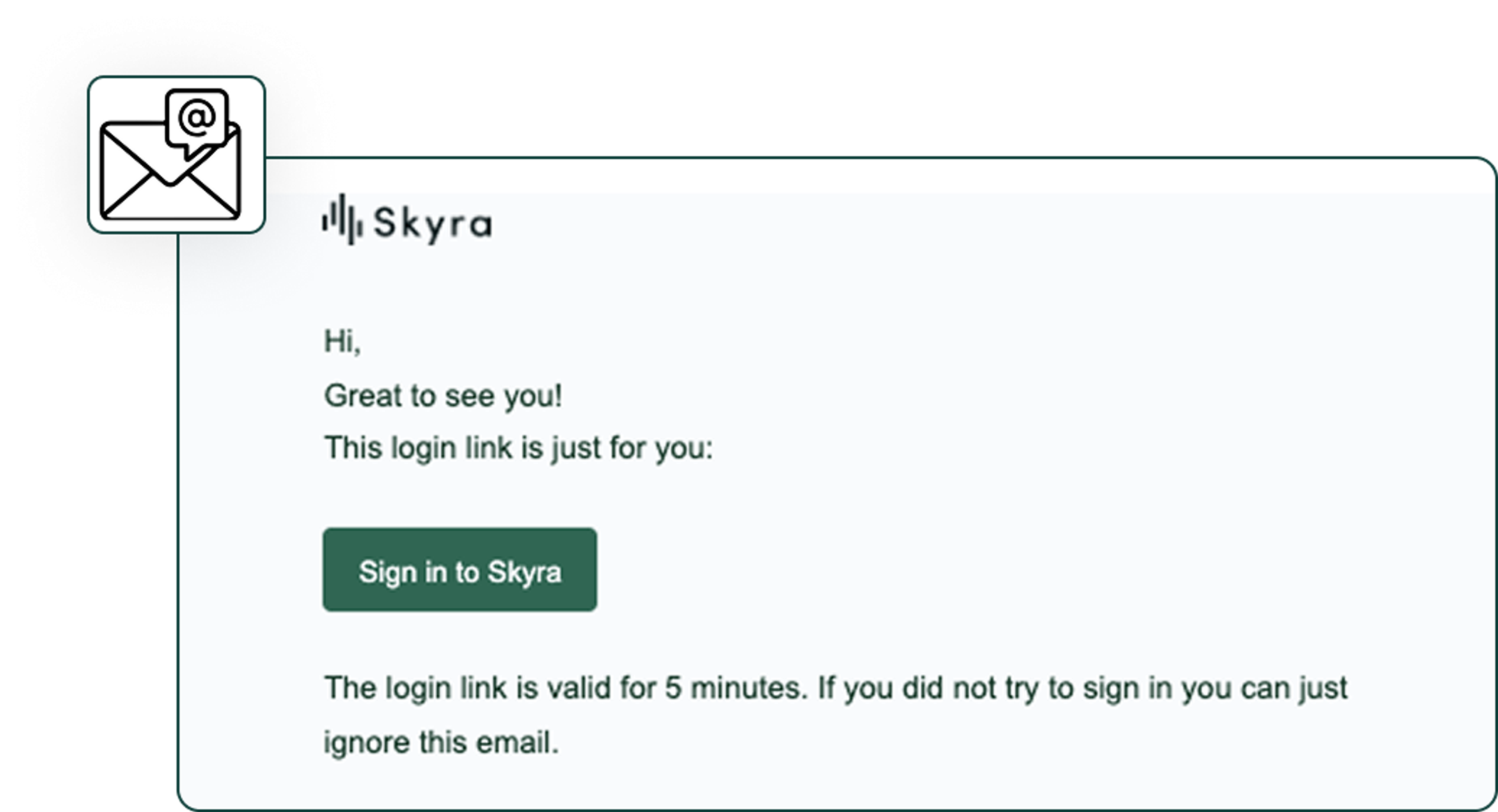 Illustrasjon: Slik logger du inn i Skyra