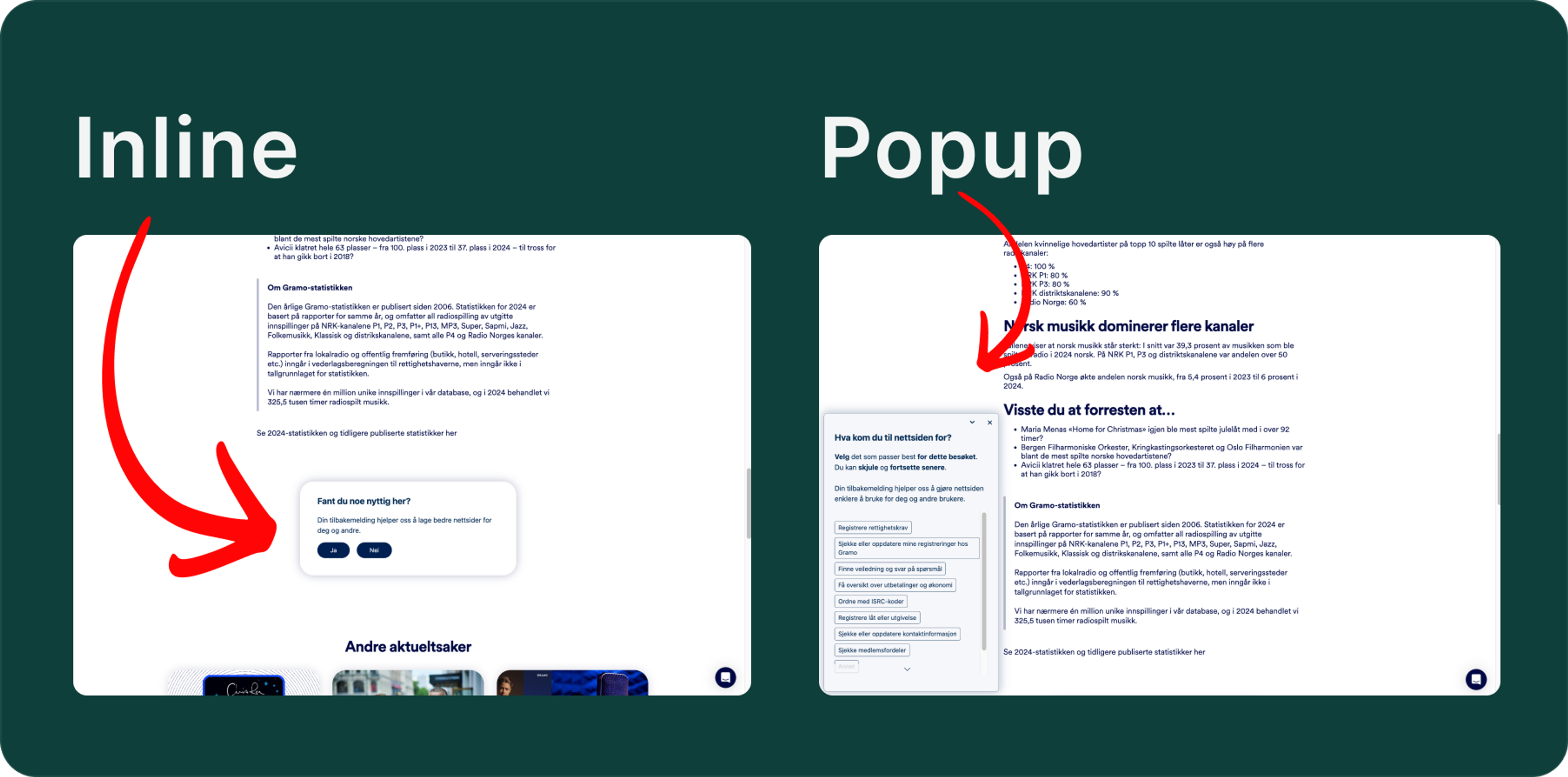 Illustrasjon: Introduksjon til Inline Survey