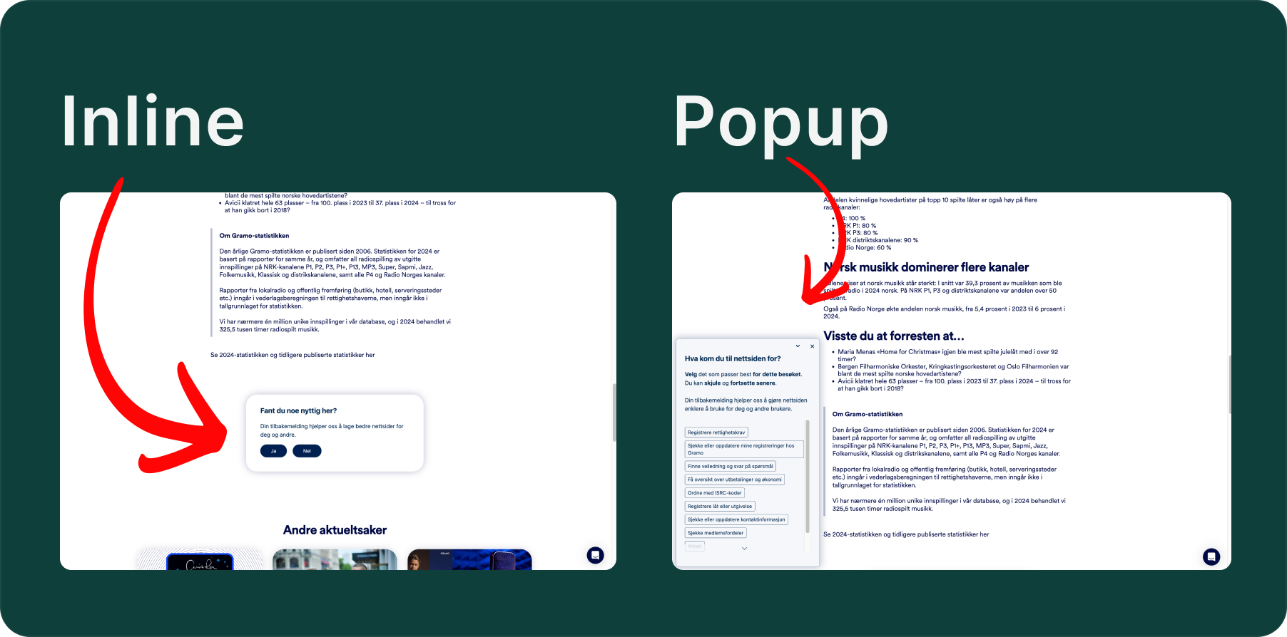 Illustrasjon: Introduksjon til Inline Survey