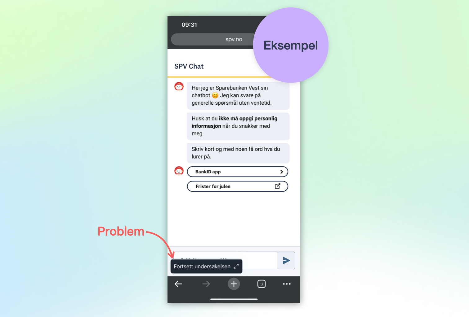 Illustrasjon: Hvordan kan vi få undersøkelsen til å legge seg bak chatbot?