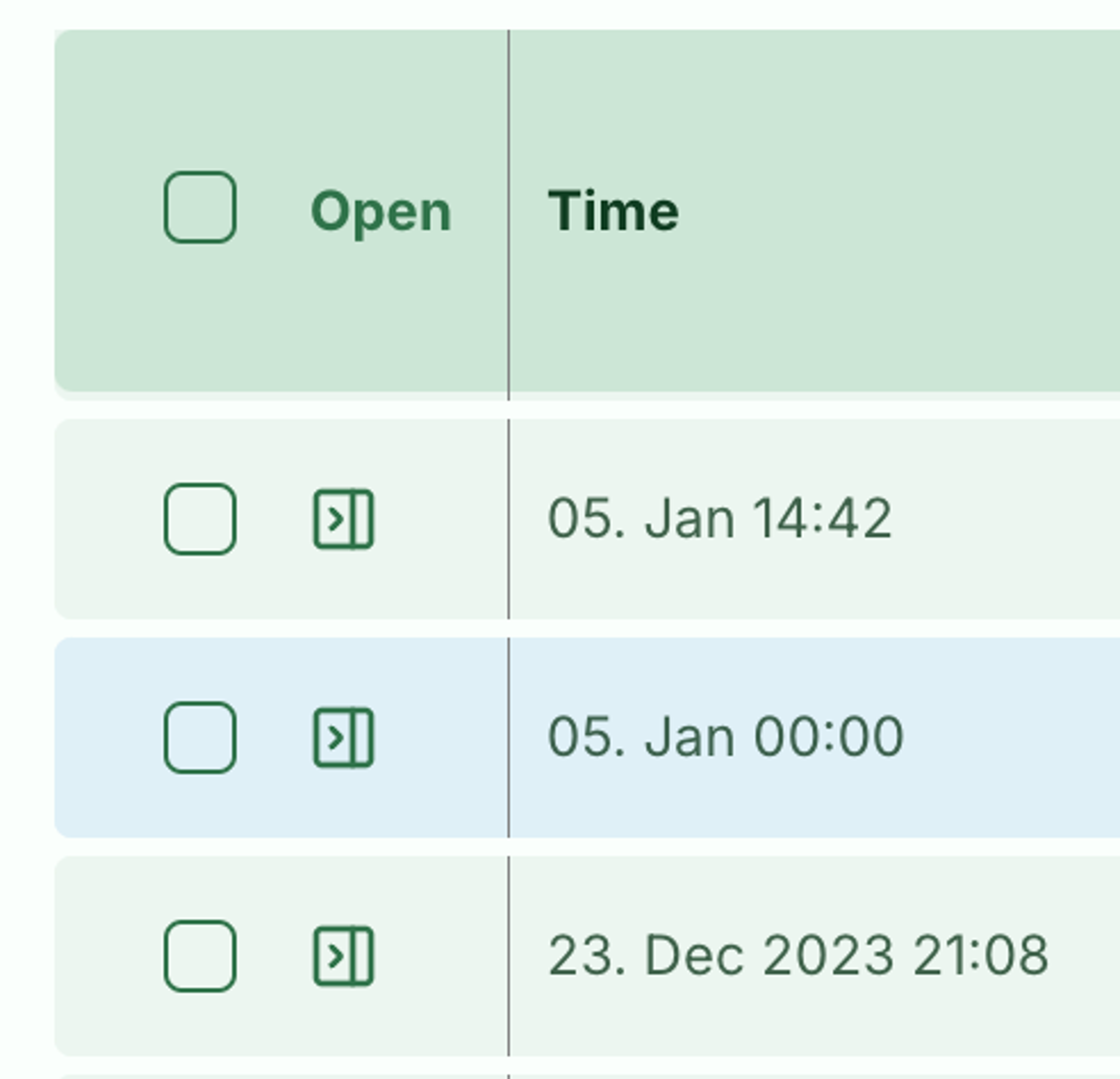 Screenshot: 5.0 Working with responses