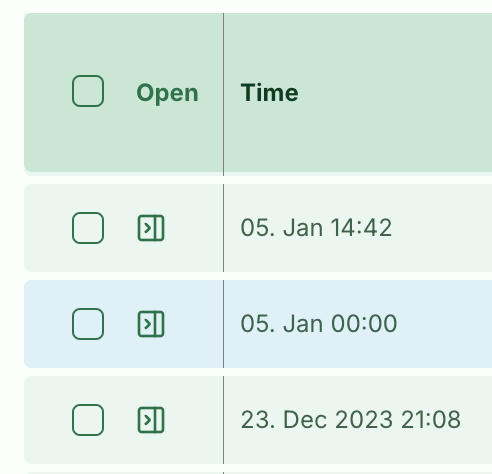 Screenshot: 5.0 Working with responses