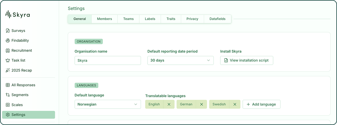 Illustrasjon: Settings - for organisasjonen