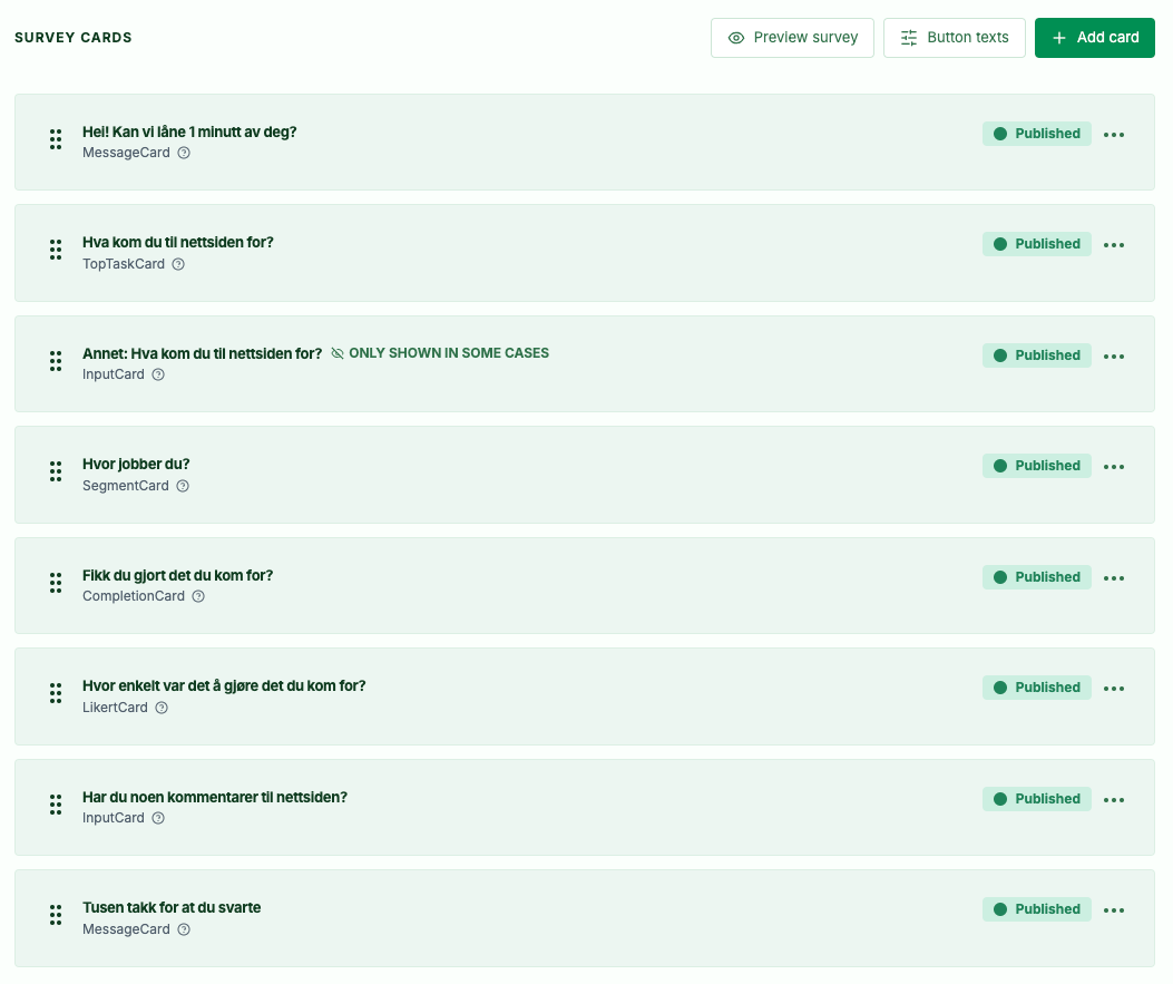 Screenshot: 3.0 Survey edit