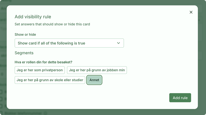 Illustrasjon: Fritekst etter "Annet"