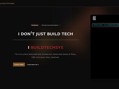 Buildtech Systems Website