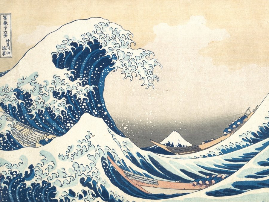 The Great Wave artwork uploaded to the Throwies Design Lab